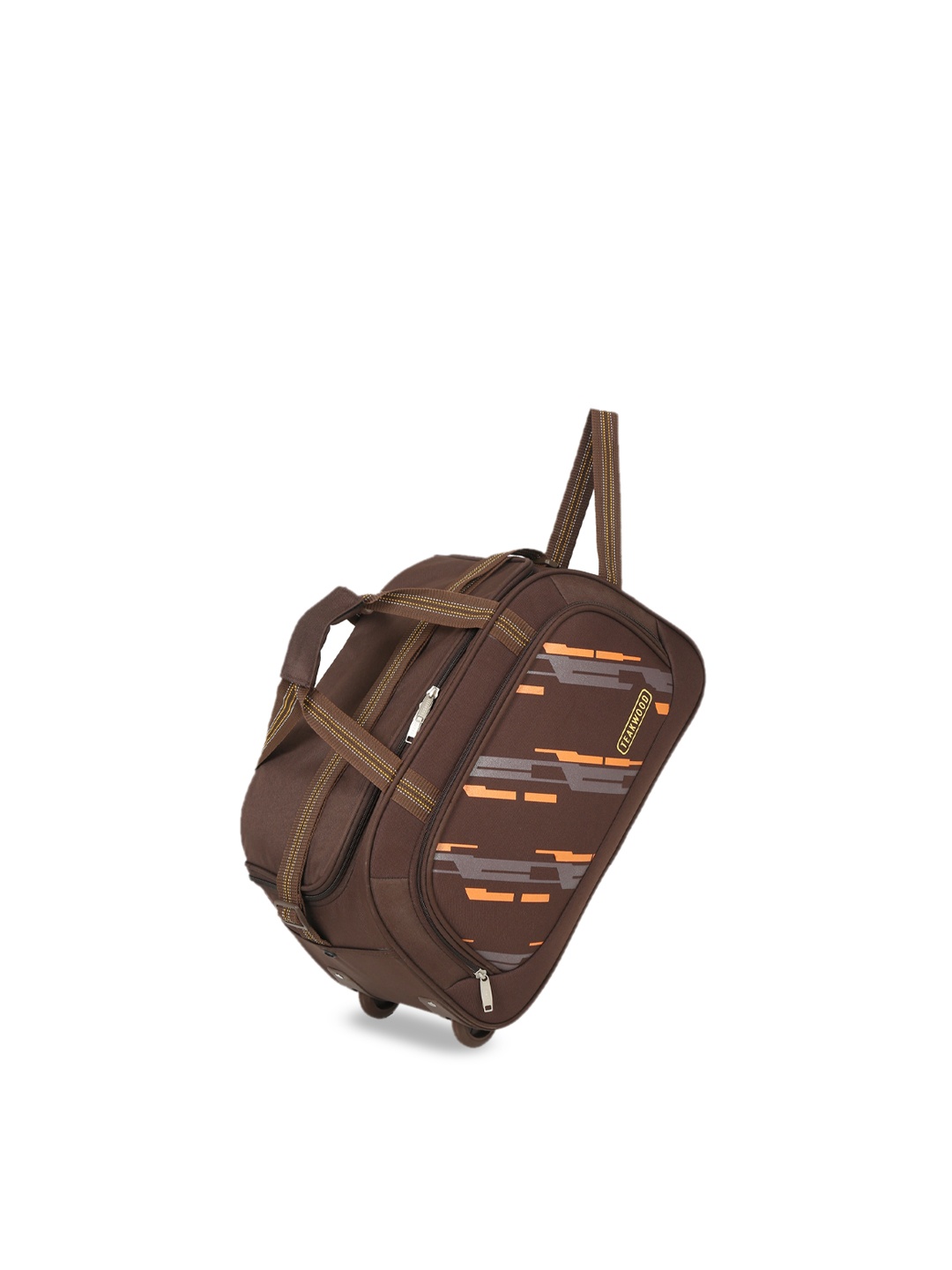 

Teakwood Leathers Printed Duffel Bag, Brown