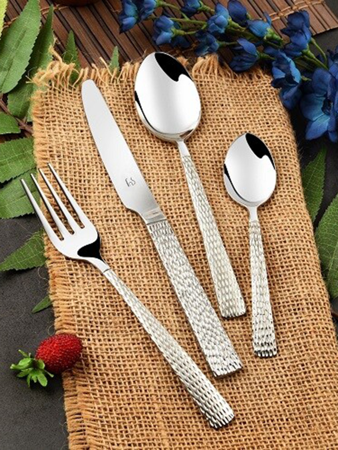 

FNS Set of 2 Madrid Stainless Steel Dinner Knife/Butter Knife, Silver