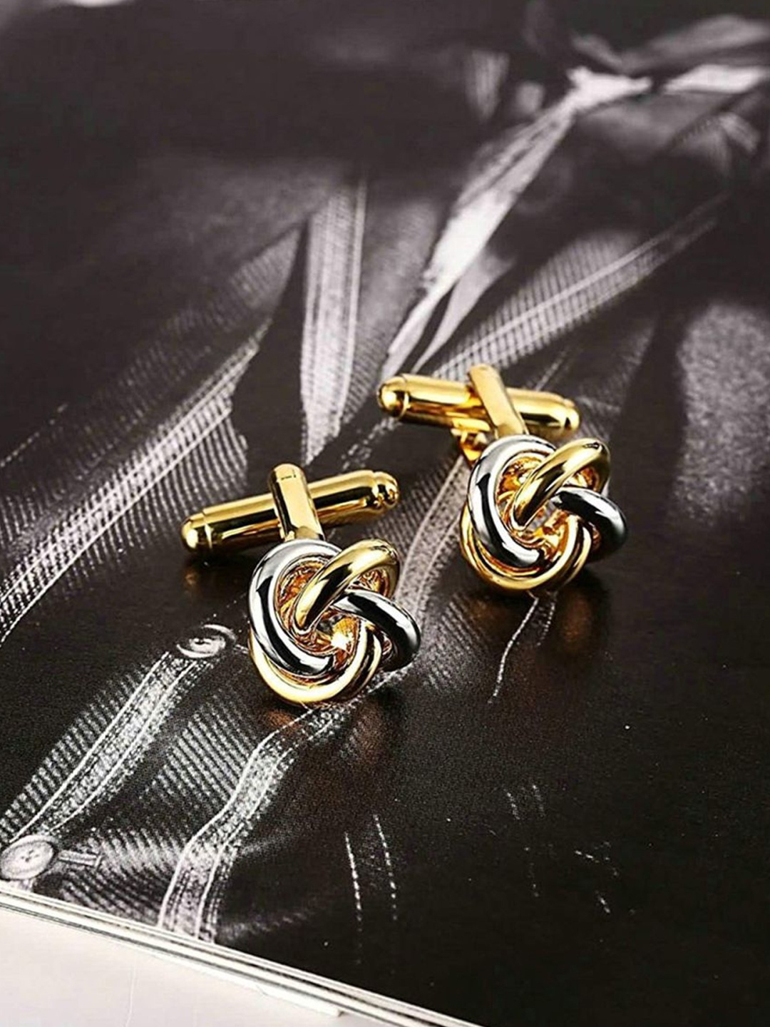 

ZIVOM Gold-Plated Quirky Formal Cufflink