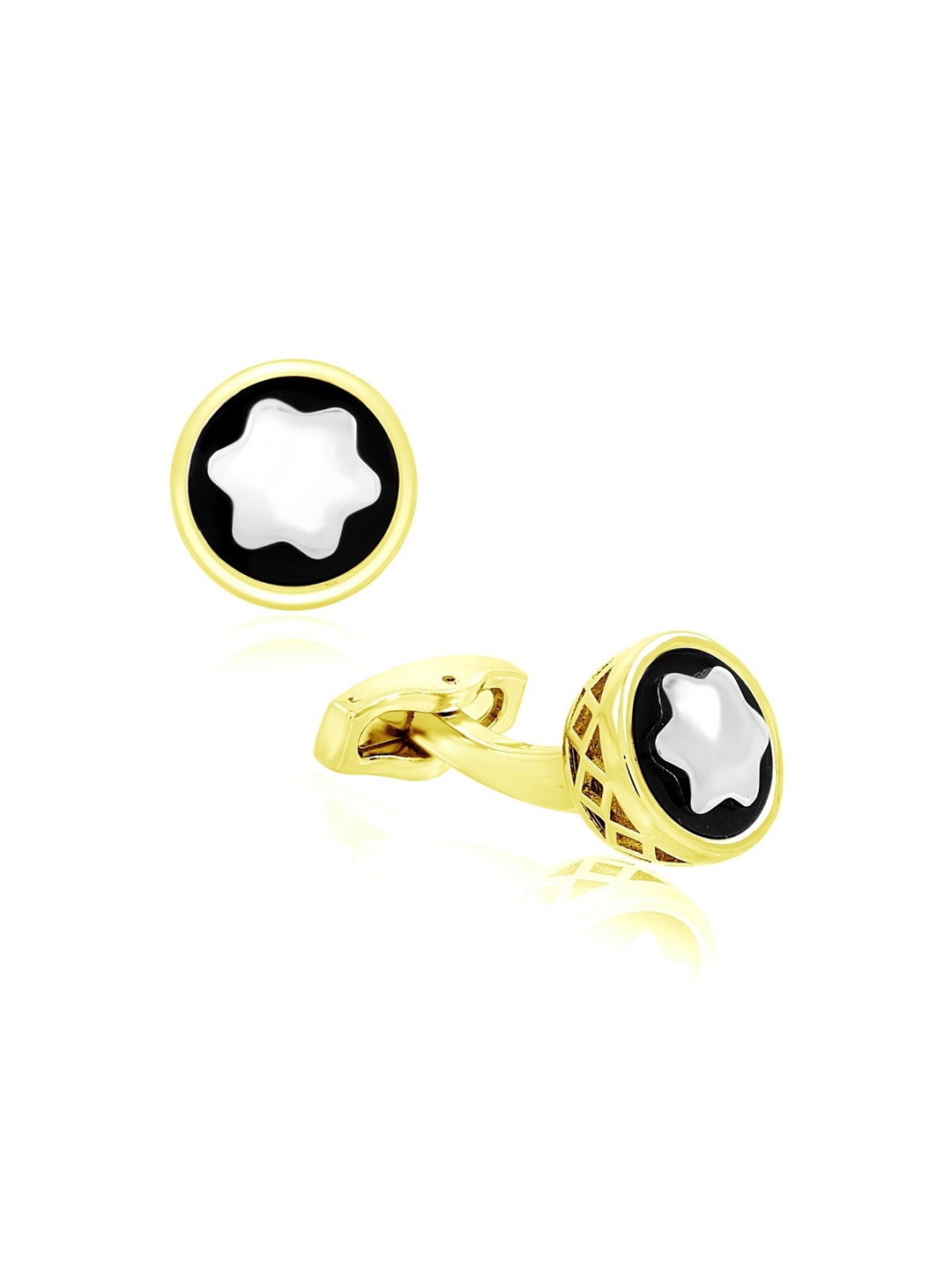 

ZIVOM Men Formal Shirt Cufflinks, Gold