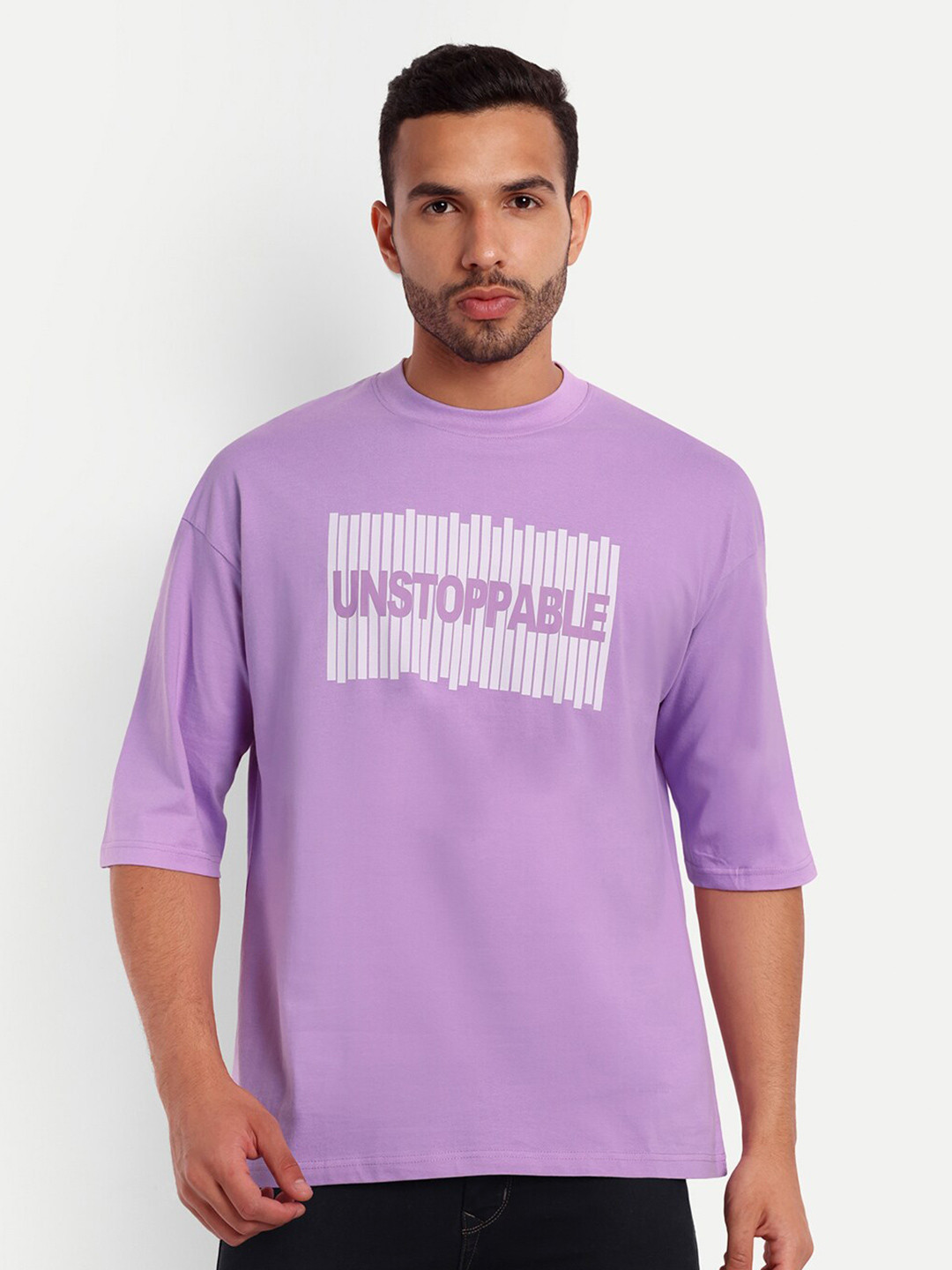 

Gavin Paris Pure Cotton Oversized T-Shirt, Lavender