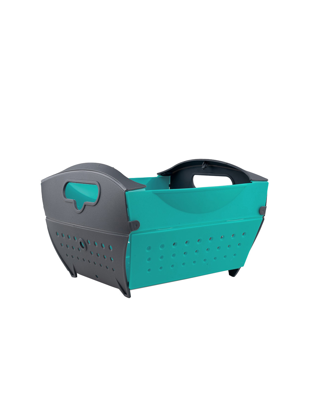 

Home Puff Teal Textured Collapsible Fruit & Vegetable Basket