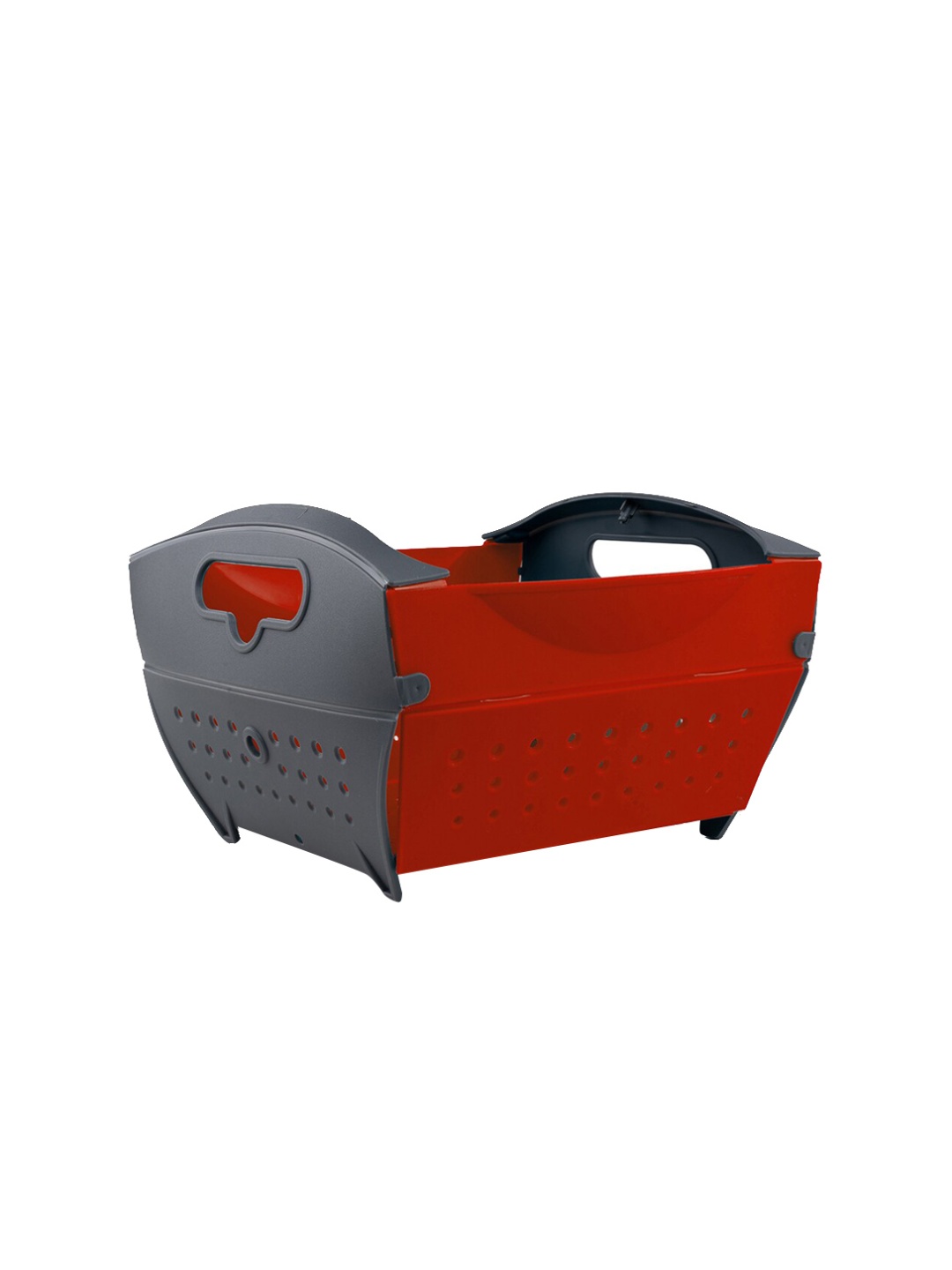 

Home Puff Red Textured Collapsible Fruit & Vegetable Basket