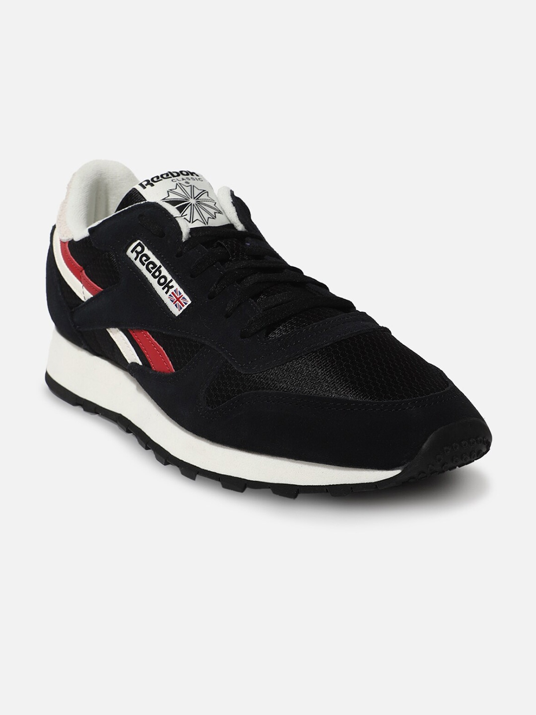 

Reebok Classic Classic Leather Running Shoes, Black