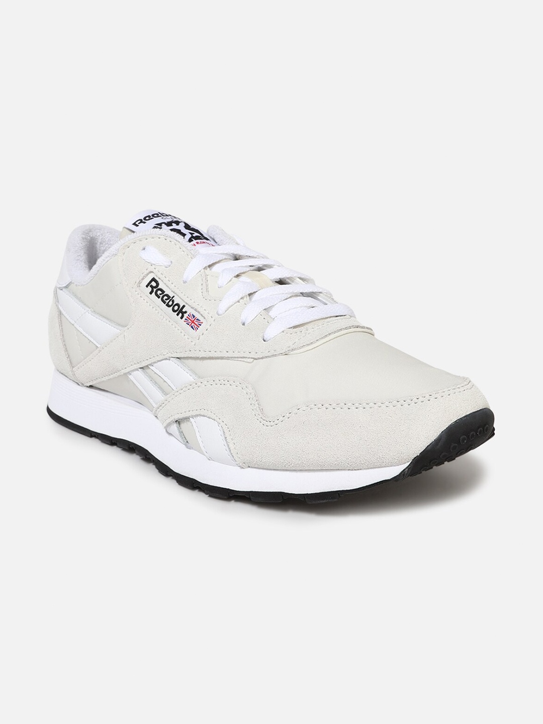 

Reebok Classic CL Nylon Running Shoes, Beige