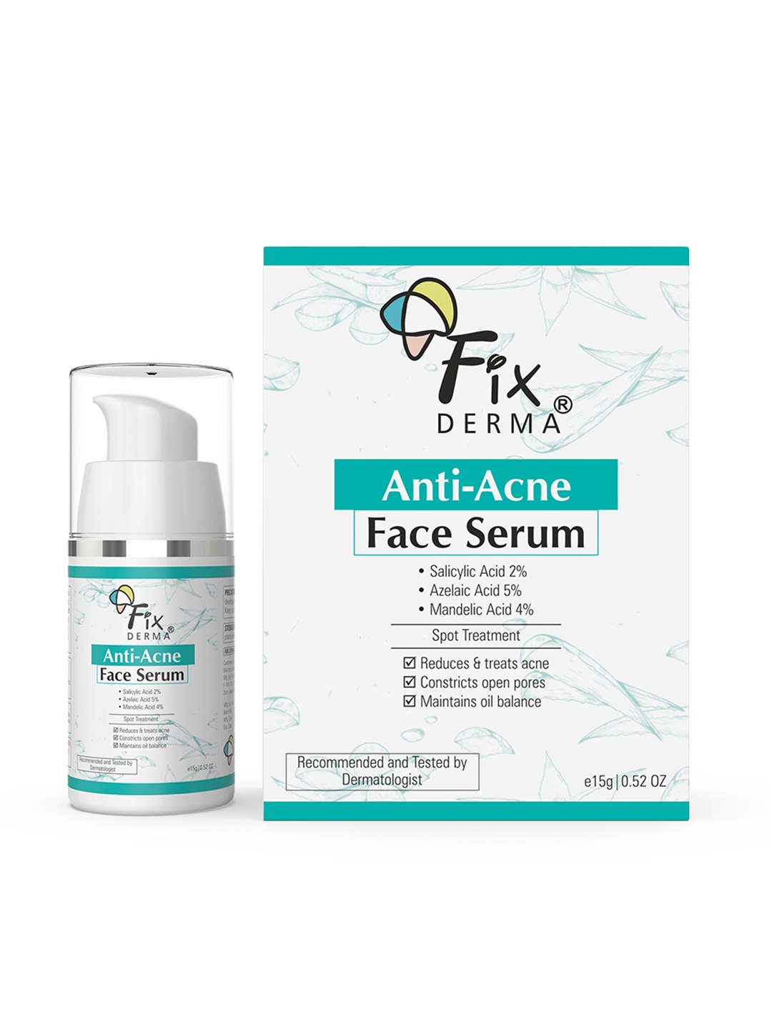 

FIXDERMA Anti Acne Face Serum with Salicylic Acid - 15 g, White