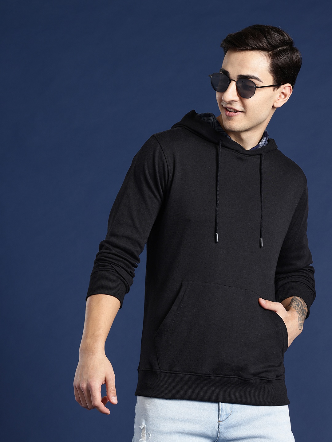 

Mast & Harbour Hooded Sweatshirt, Black