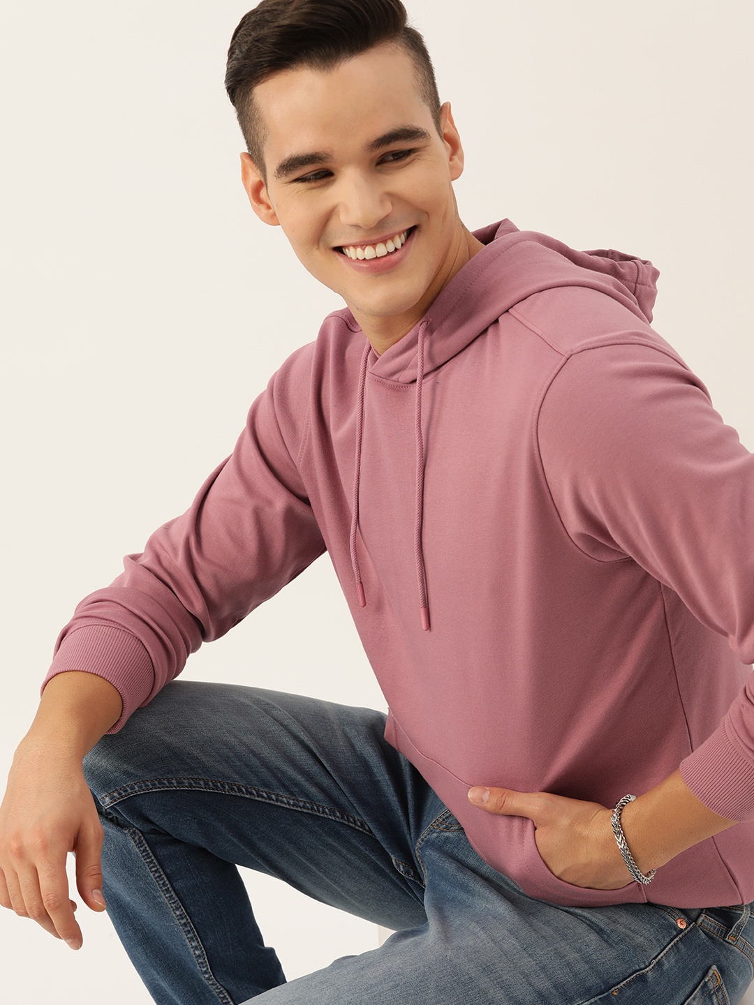 

Mast & Harbour Hooded Sweatshirt, Rose