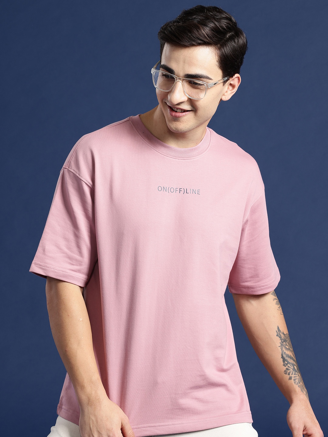 

Mast & Harbour Drop-Shoulder Sleeves T-shirt, Mauve
