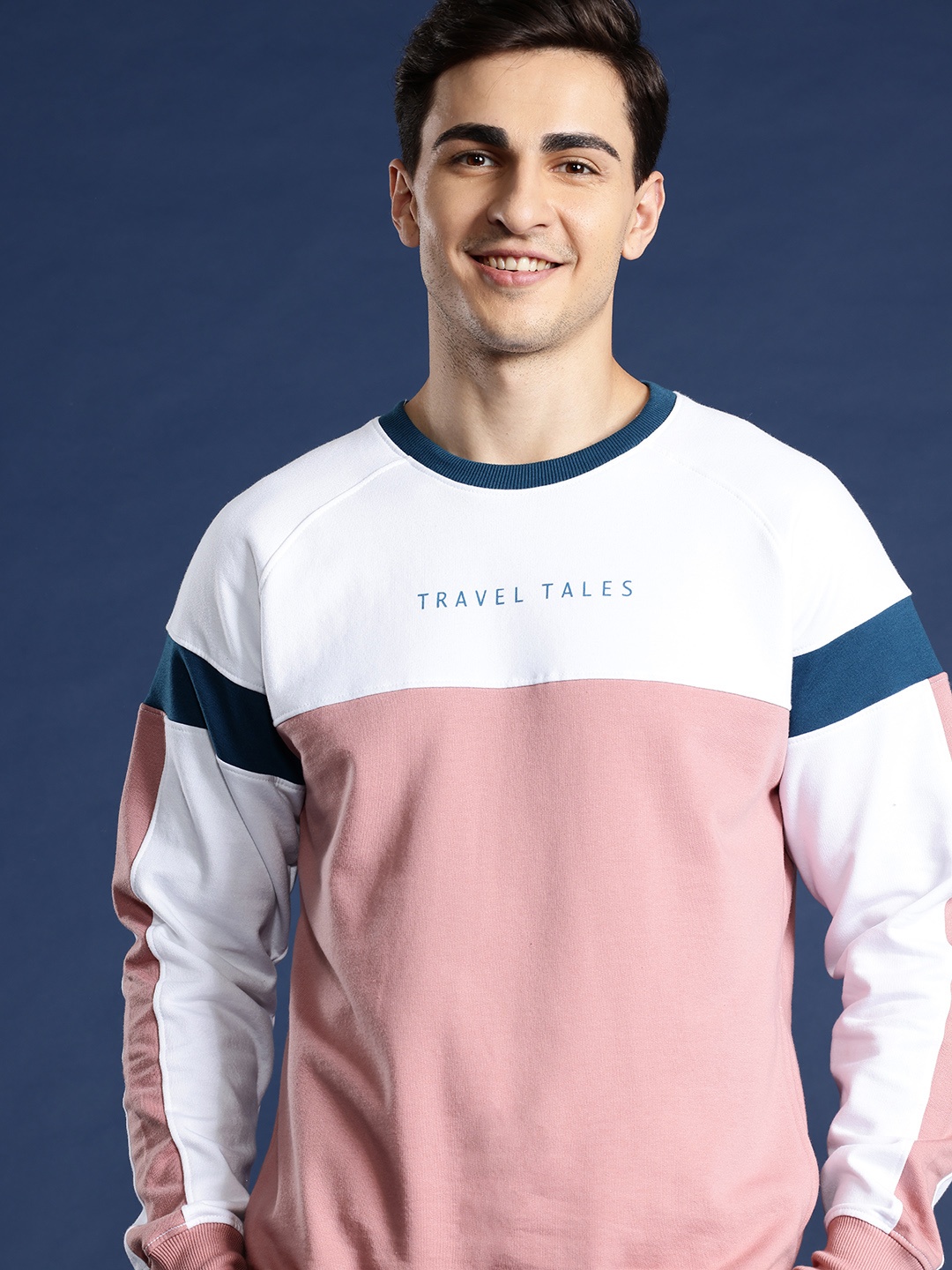 

Mast & Harbour Colourblocked Sweatshirt, Rose