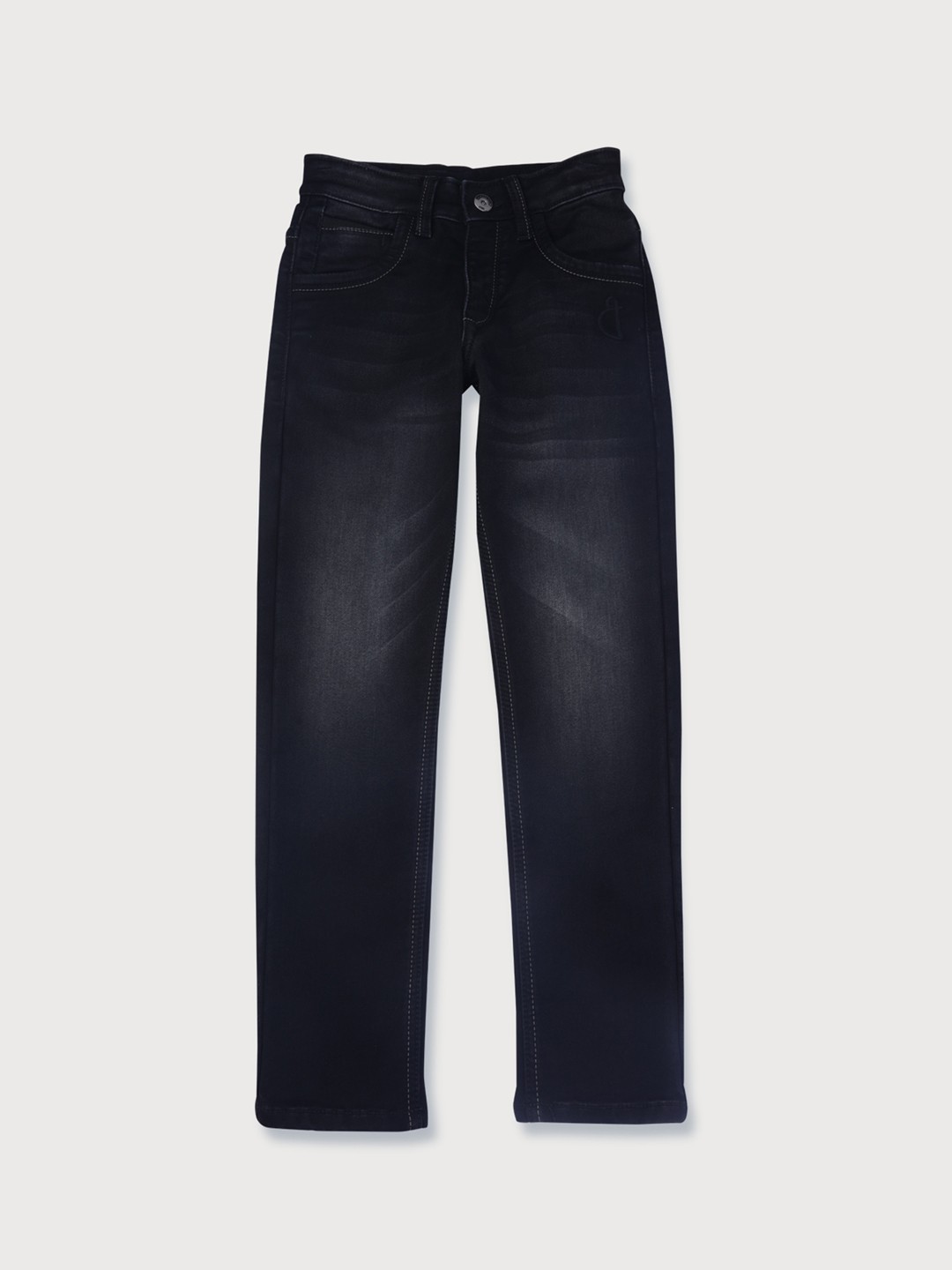 

Gini and Jony Boys Light Fade Clean Look Denim Jeans, Black