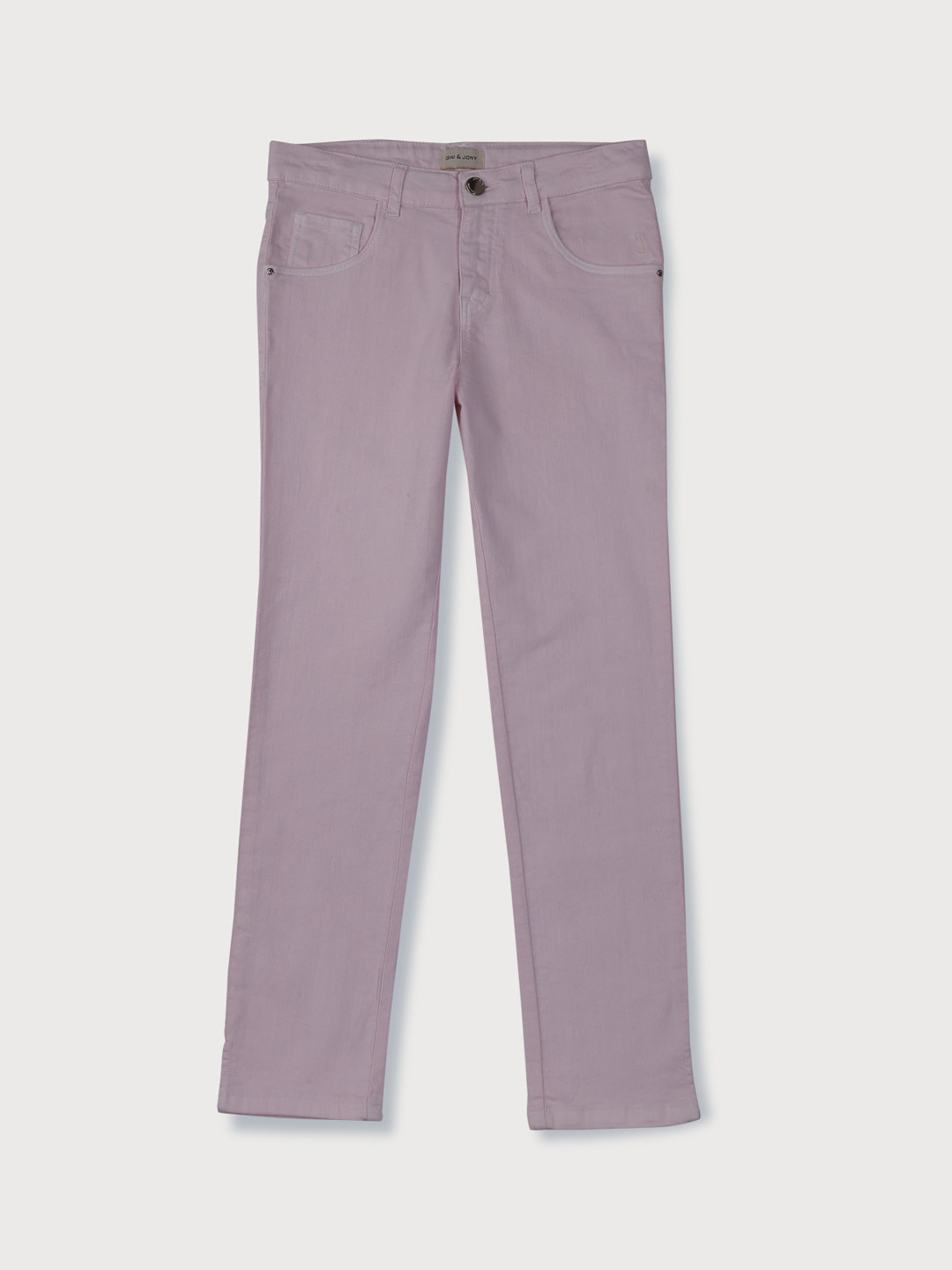 

Gini and Jony Girls Mid-Rise Clean Look Jeans, Purple