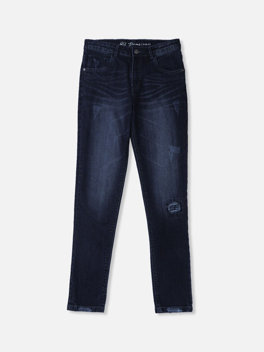 

Gini and Jony Boys Blue Mildly Distressed Light Fade Jeans