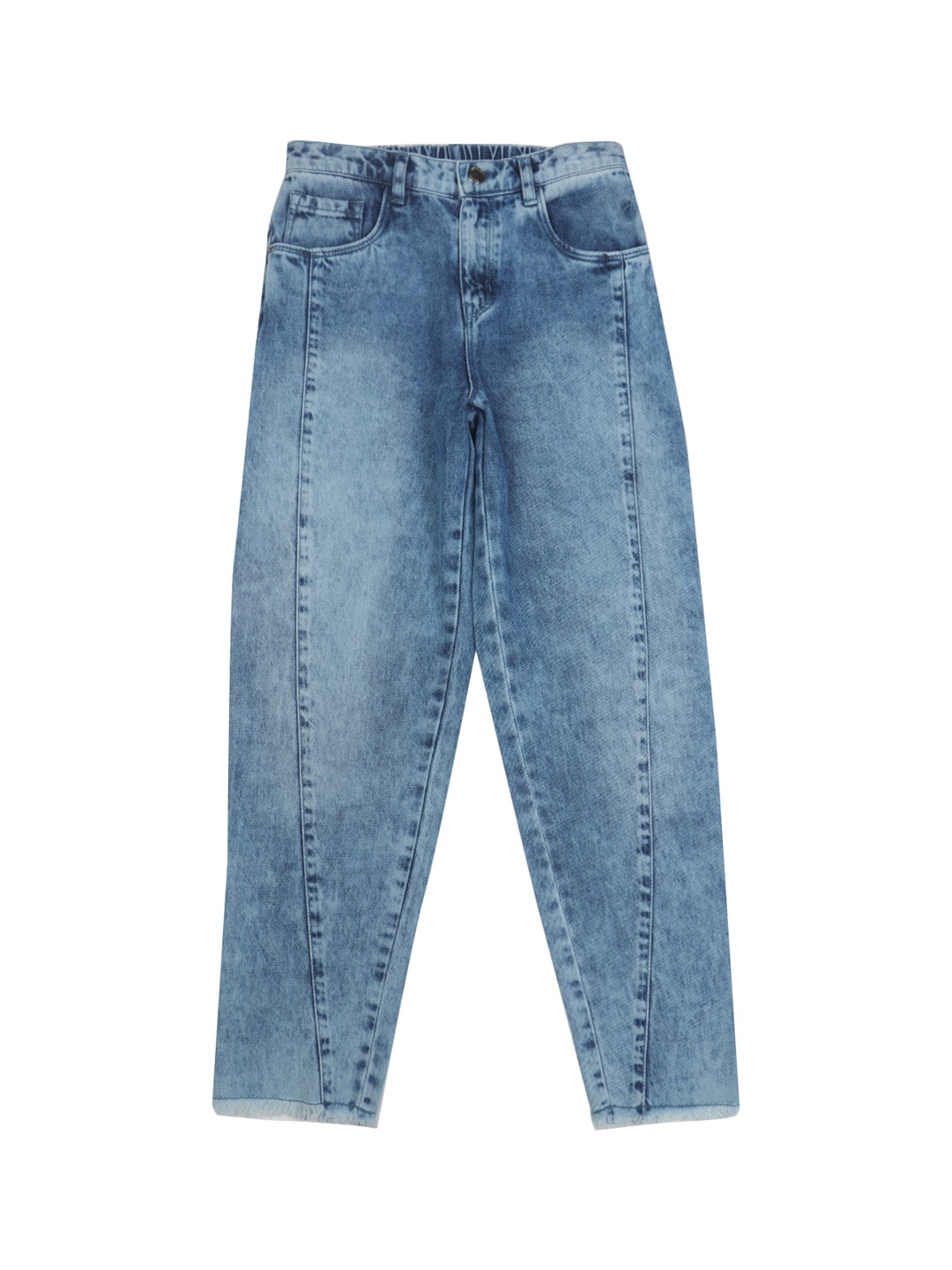 

Gini and Jony Girls Mid-Rise Clean Look Heavy Fade Denim Jeans, Navy blue