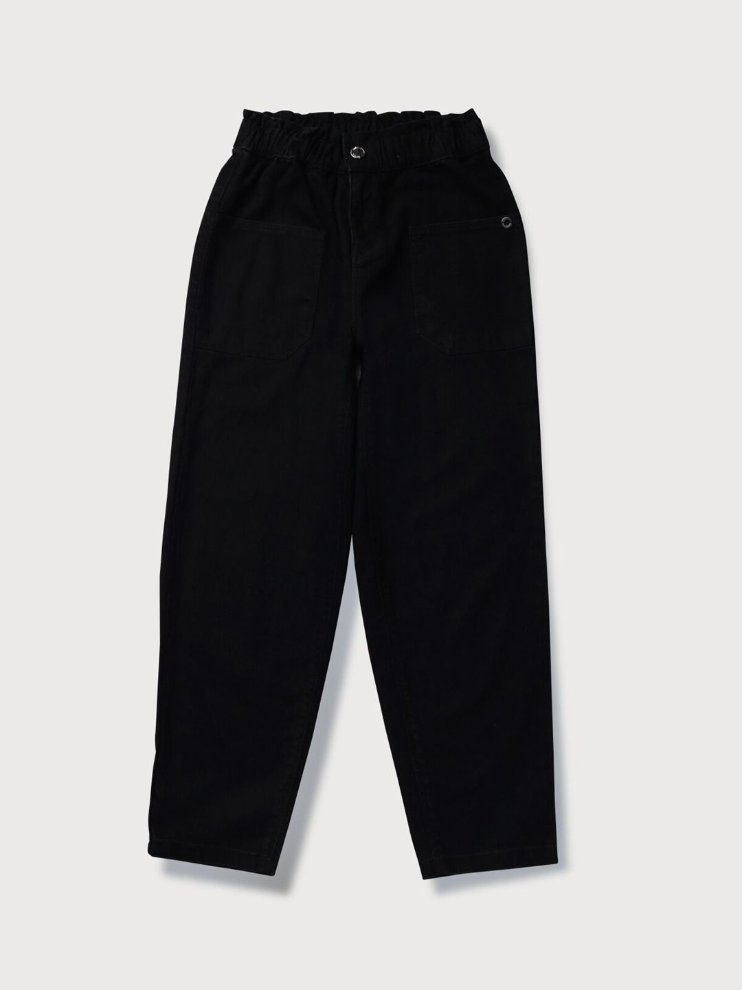 

Gini and Jony Girls Clean Look Mid Rise Denim Jeans, Black