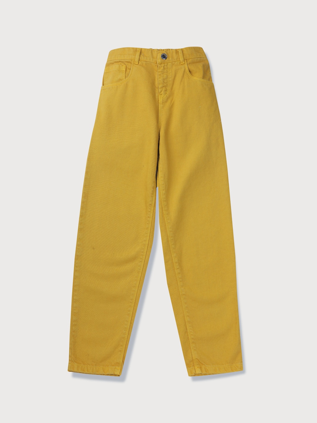 

Gini and Jony Girls Mid-Rise Clean Look Casual Jeans, Mustard