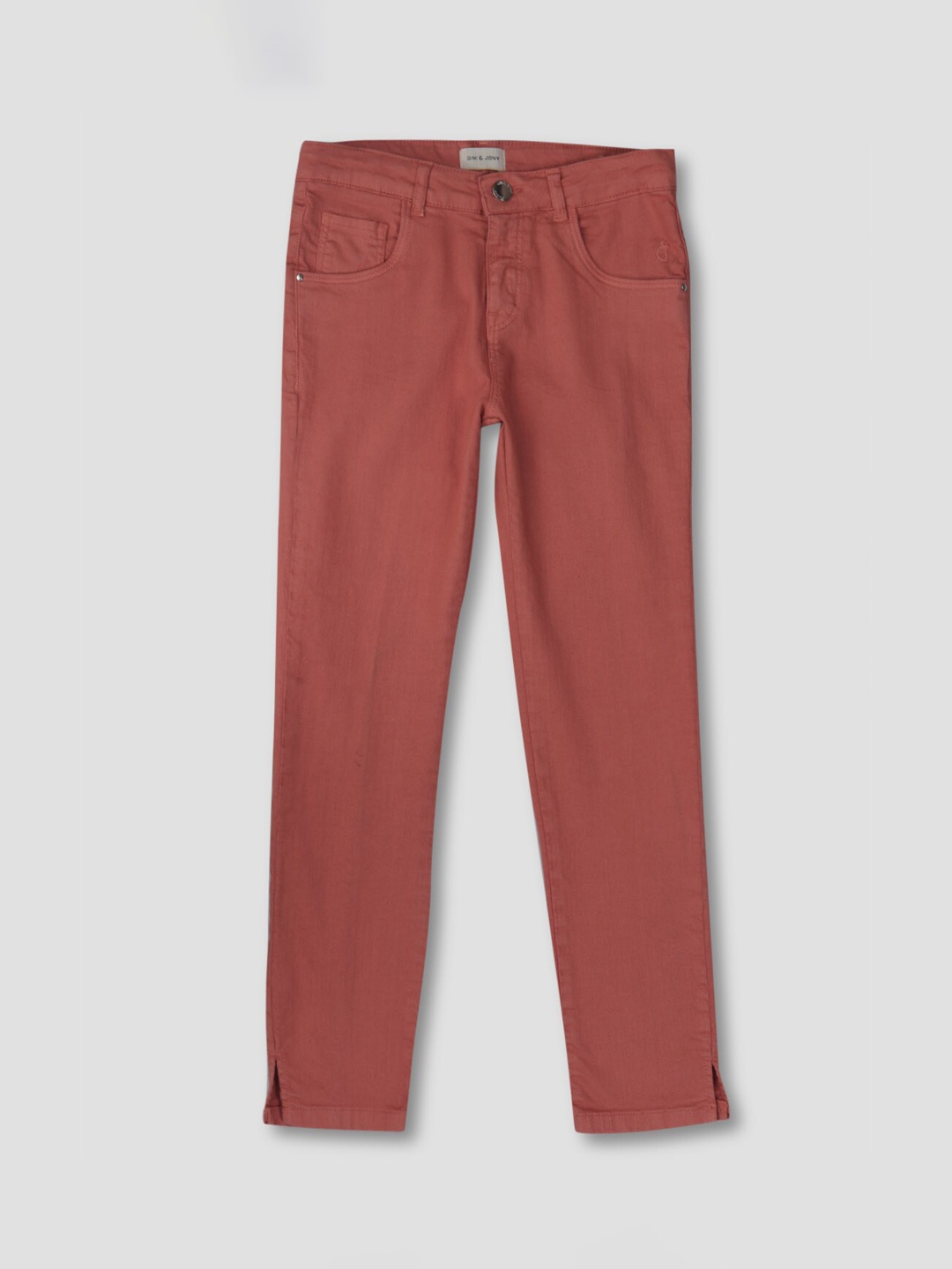 

Gini and Jony Girls Mid-Rise Clean Look Jeans, Orange