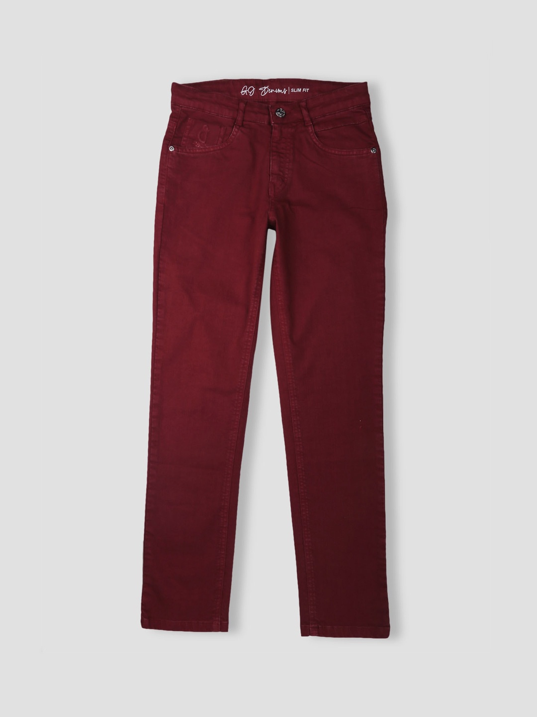 

Gini and Jony Boys Coloured Denim Jeans, Maroon