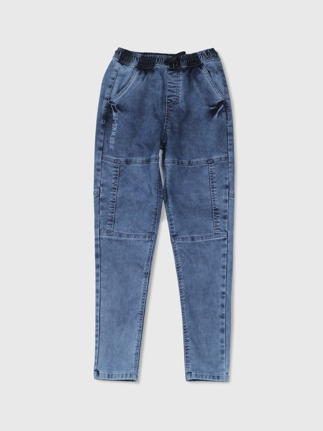 

Gini and Jony Boys Mid-Rise Heavy Fade Clean Look Denim Jeans, Blue