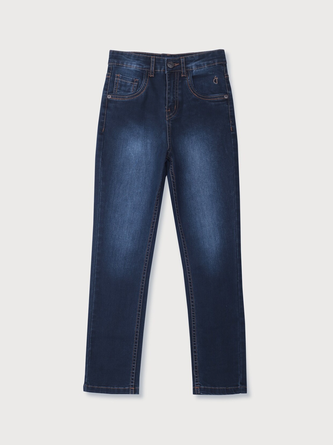 

Gini and Jony Boys Mid-Rise Clean Look Heavy Fade Jeans, Navy blue