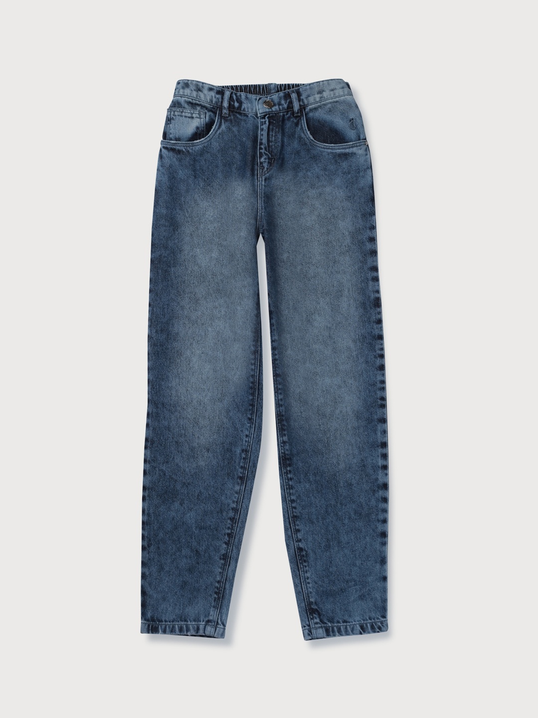 

Gini and Jony Girls Clean look Mid Rise Heavy Fade Denim Jeans, Blue