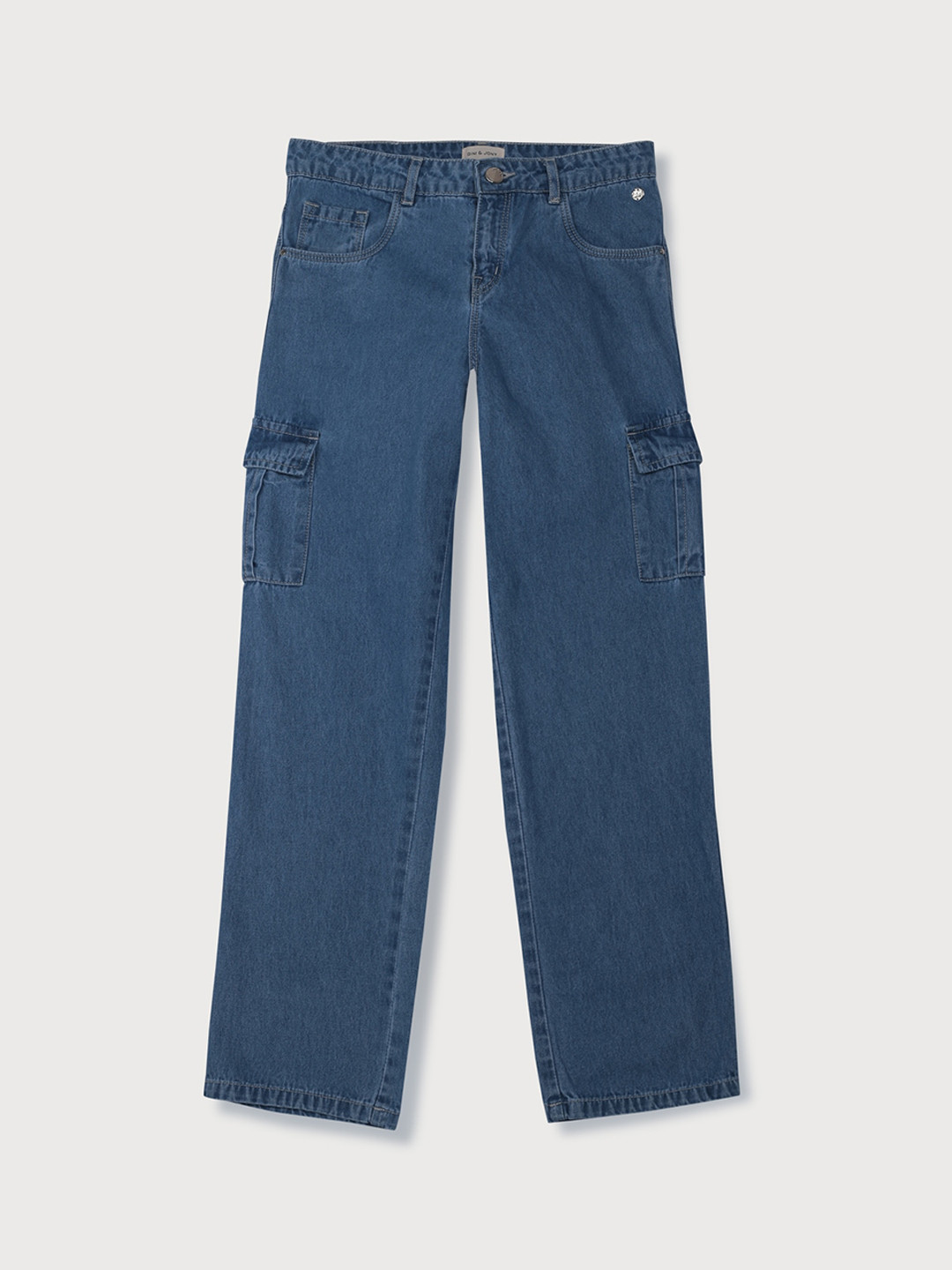 

Gini and Jony Girls Mid-Rise No Fade Jeans, Blue