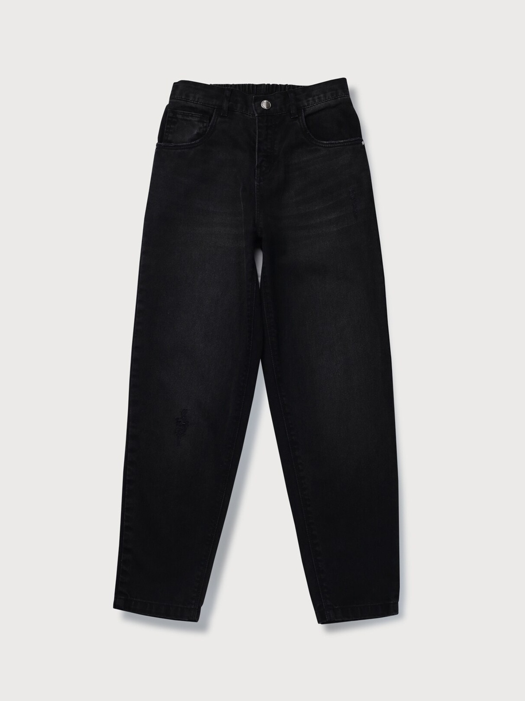 

Gini and Jony Girls Clean Look Light Fade Denim Jeans, Black