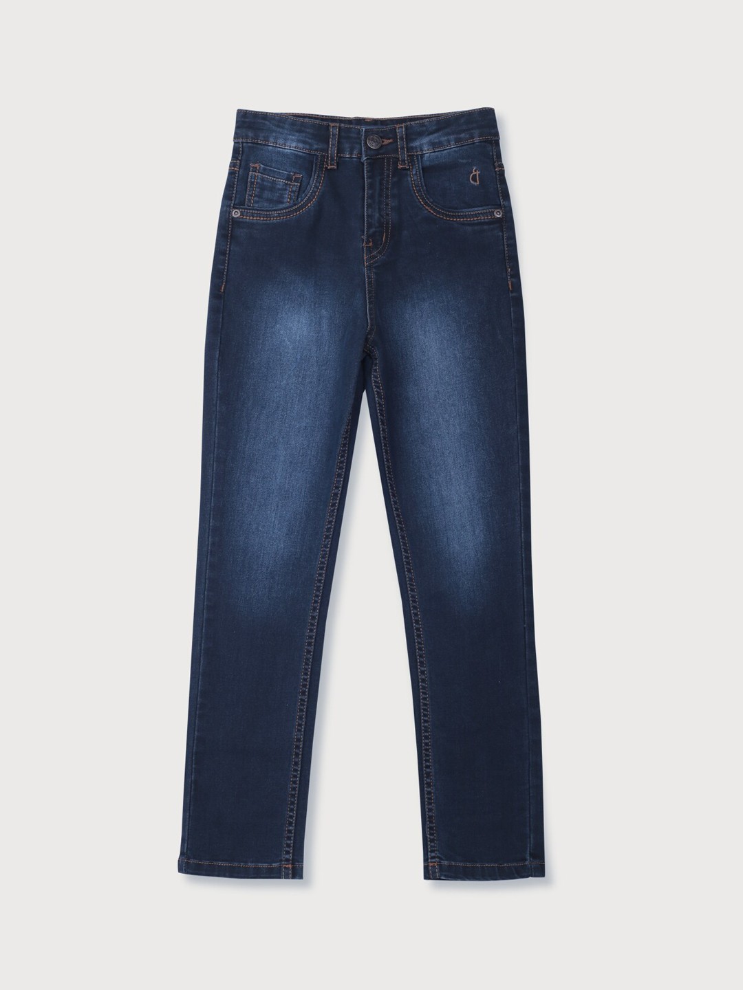 

Gini and Jony Girls Mid-Rise Light Fade Jeans, Navy blue