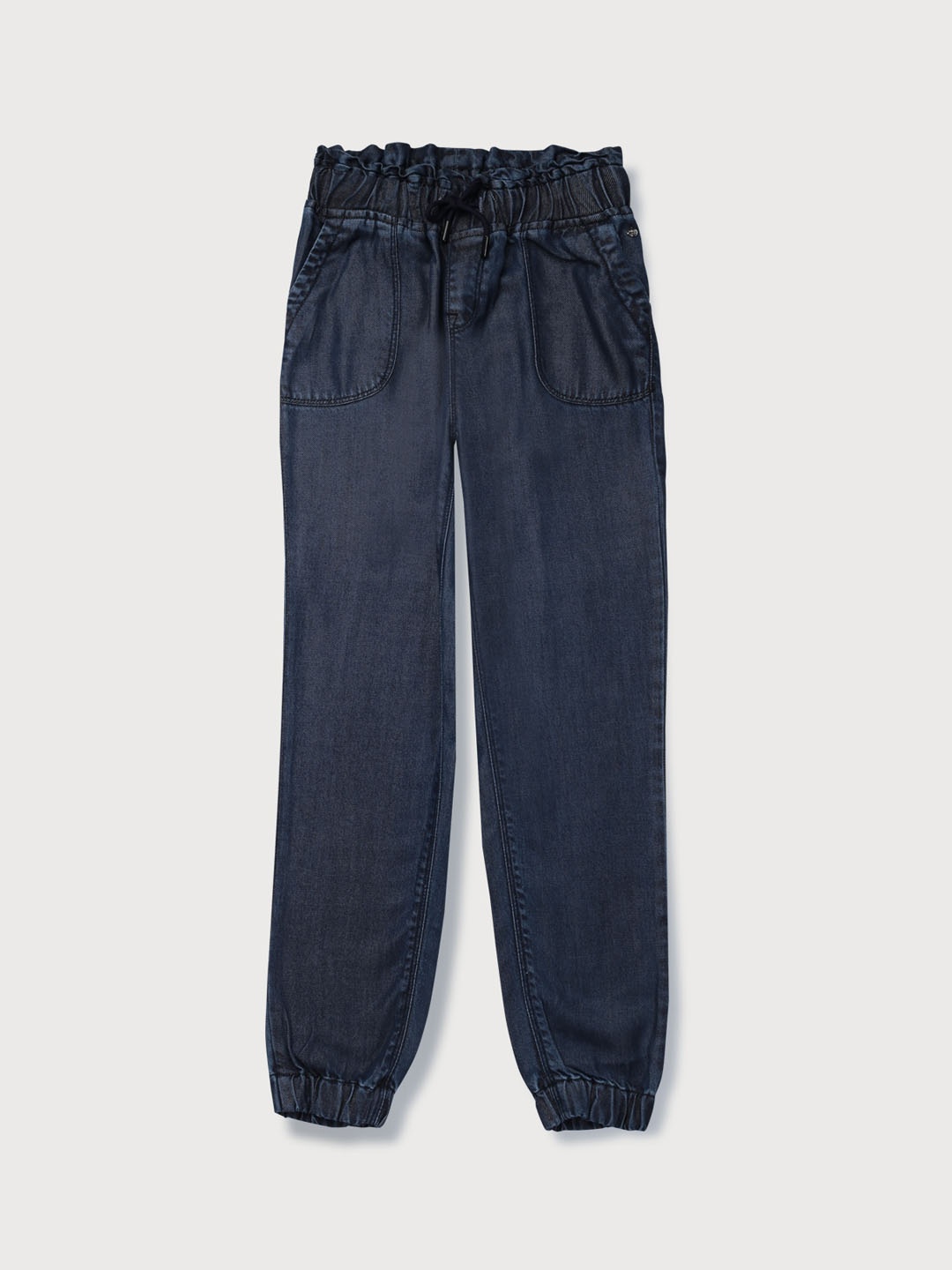 

Gini and Jony Girls Mid Rise Denim Joggers, Black