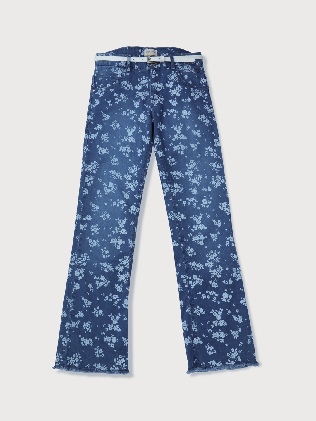 

Gini and Jony Girls Mid Rise Printed Denim Jeans, Navy blue