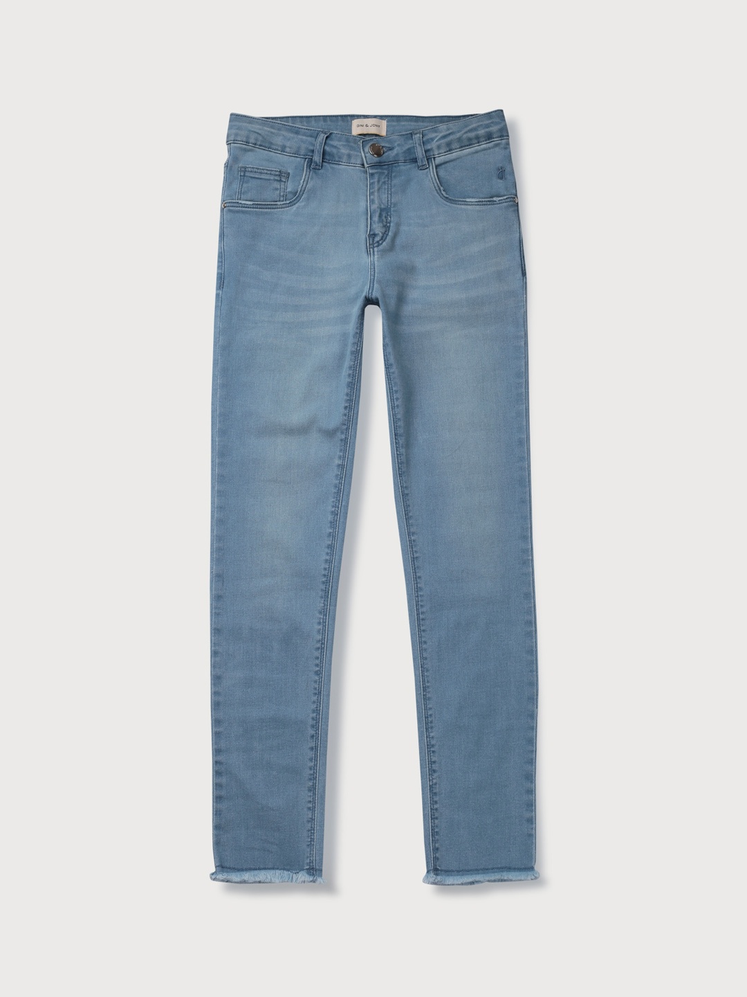 

Gini and Jony Girls Mid-Rise Clean Look Clean Look Jeans, Blue