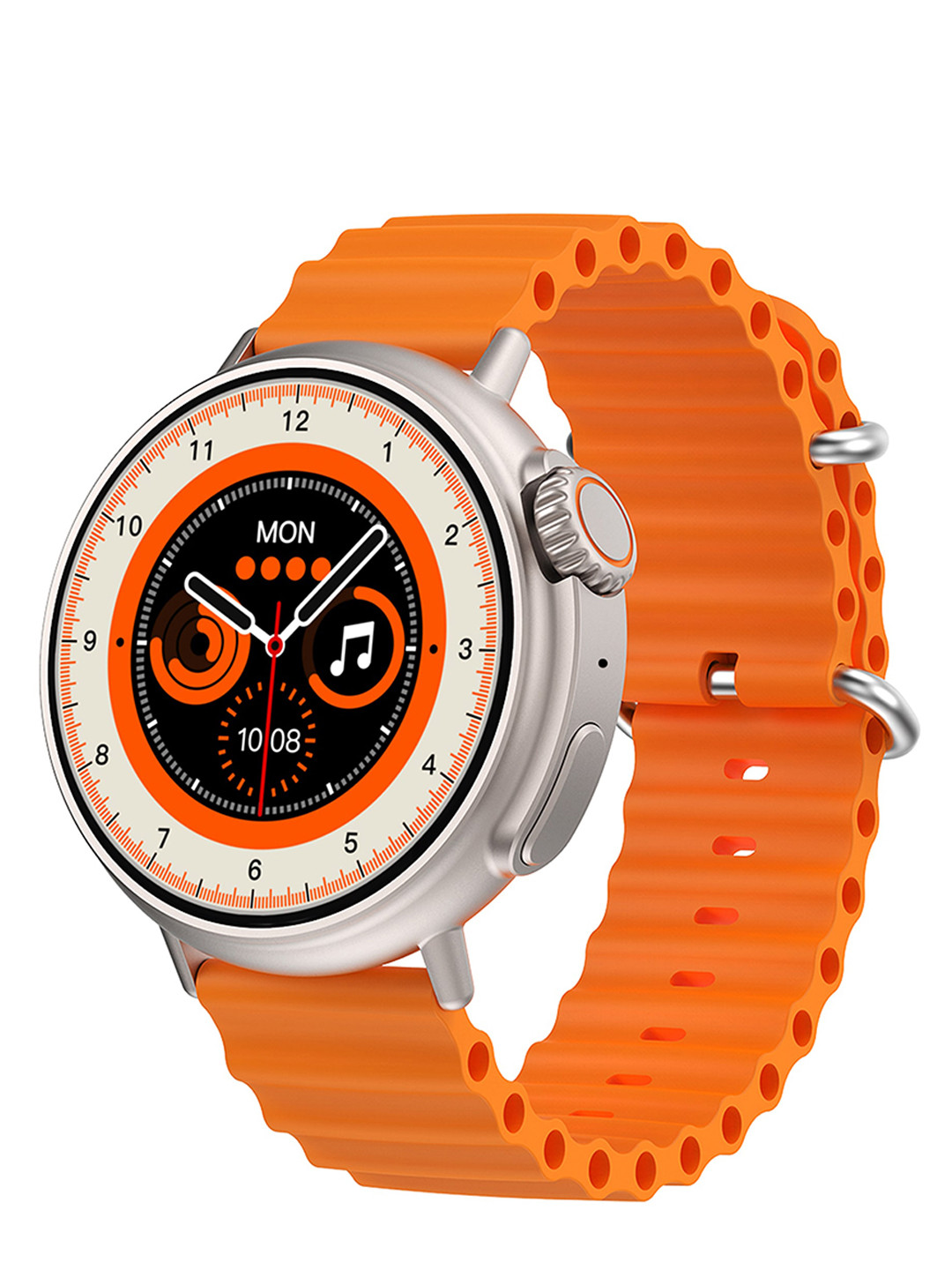 

GIZMORE Cult Bluetooth Calling 10-Day Battery Life, and 700 Nits Brightness Smartwatch, Orange