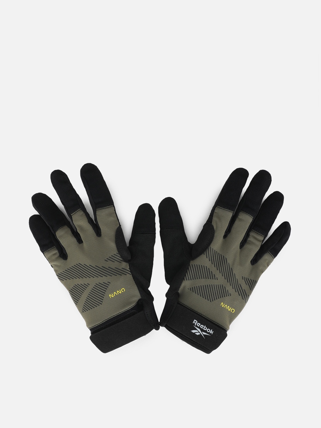 

Reebok Men Ubf Athlete Series Logo Printed Gloves, Green