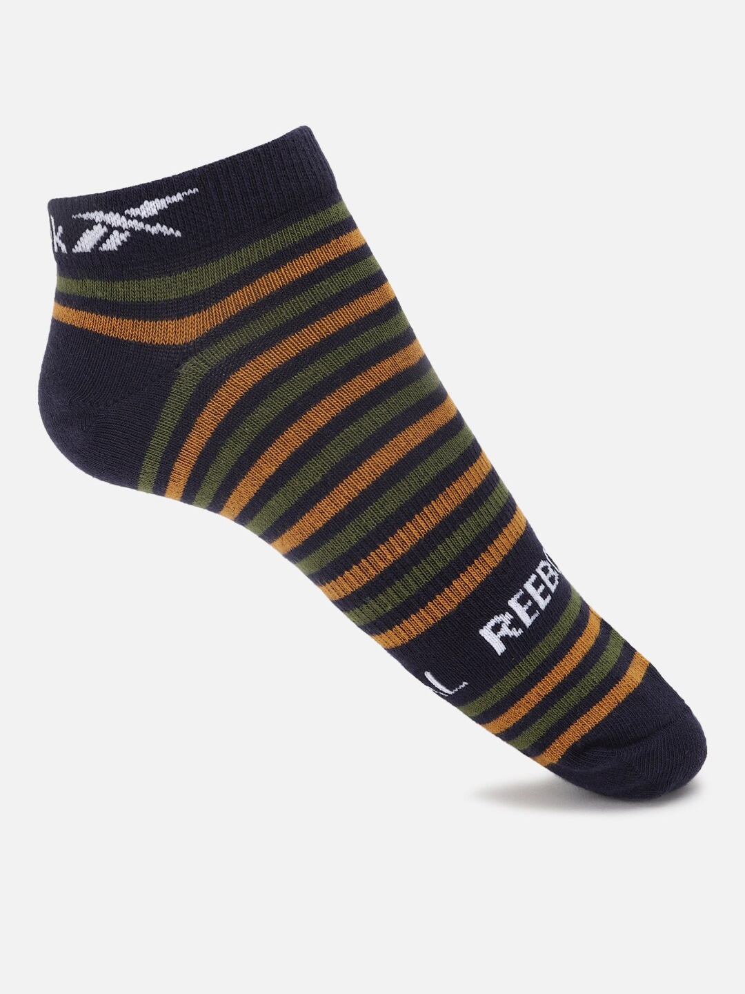 

Reebok Men INSD Grap Patterned Ankle-Length Socks, Blue