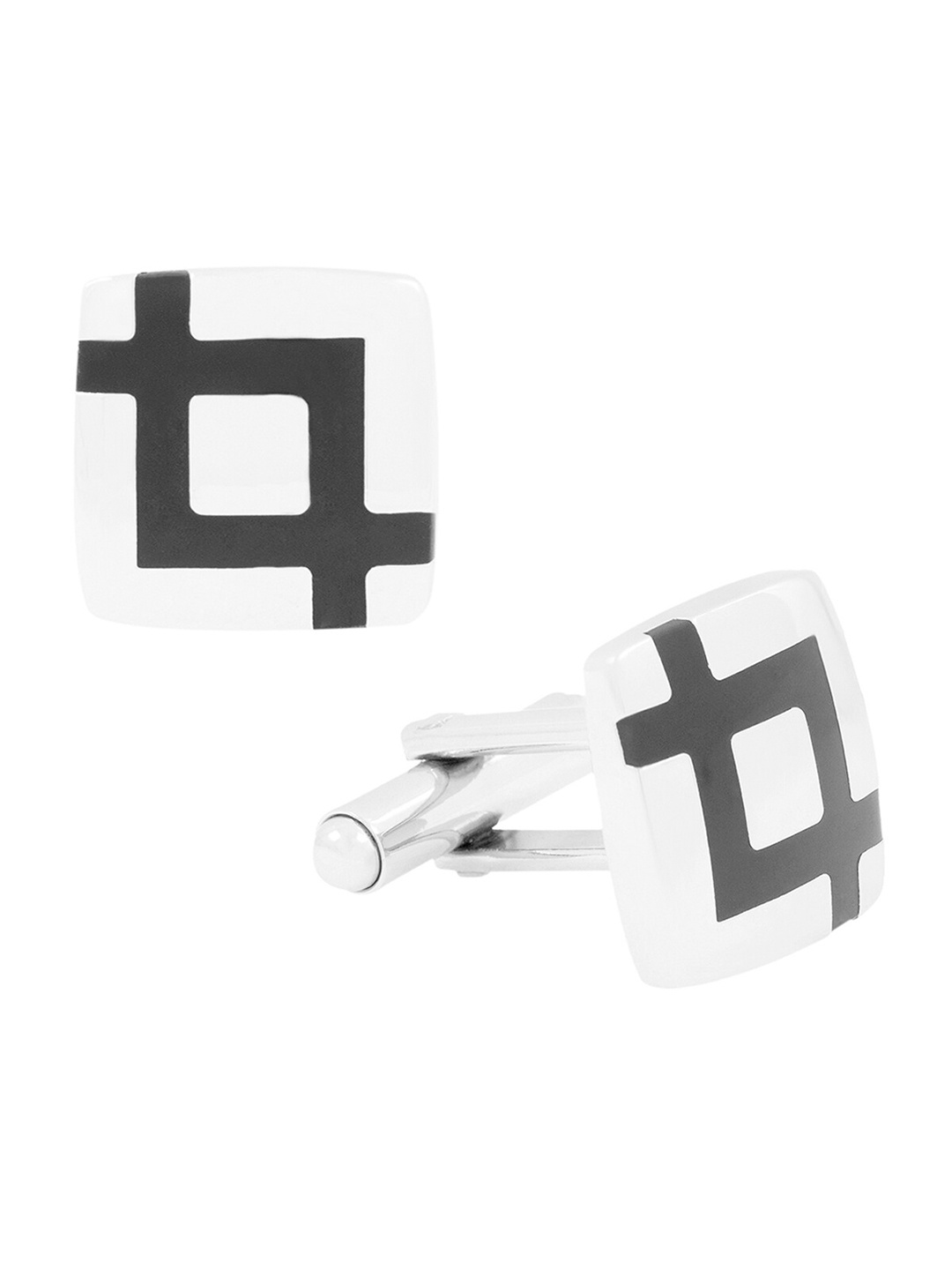 

ZIVOM Square Formal Cufflink, Silver
