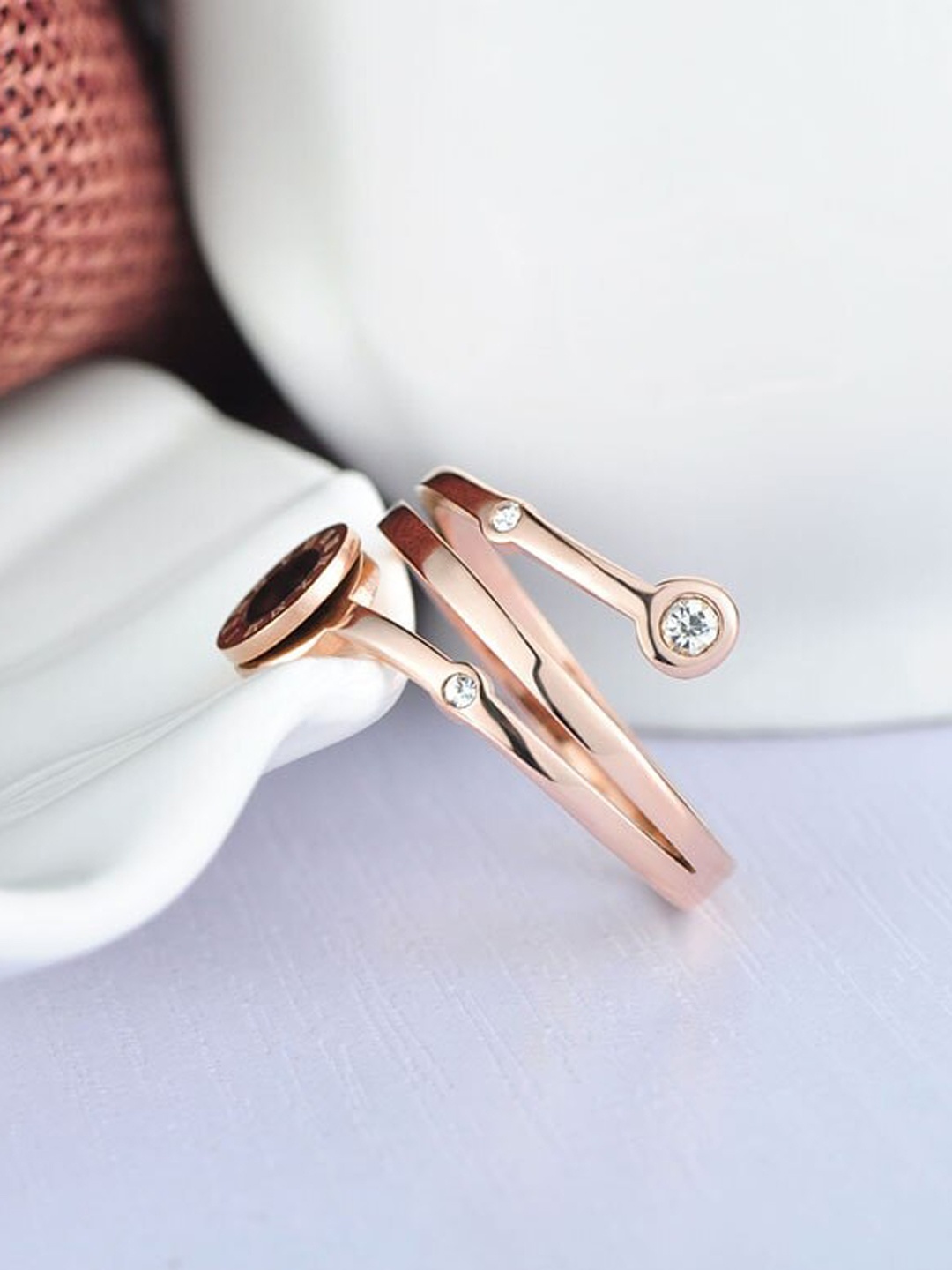 

MYKI Rose Gold-Plated Finger Ring