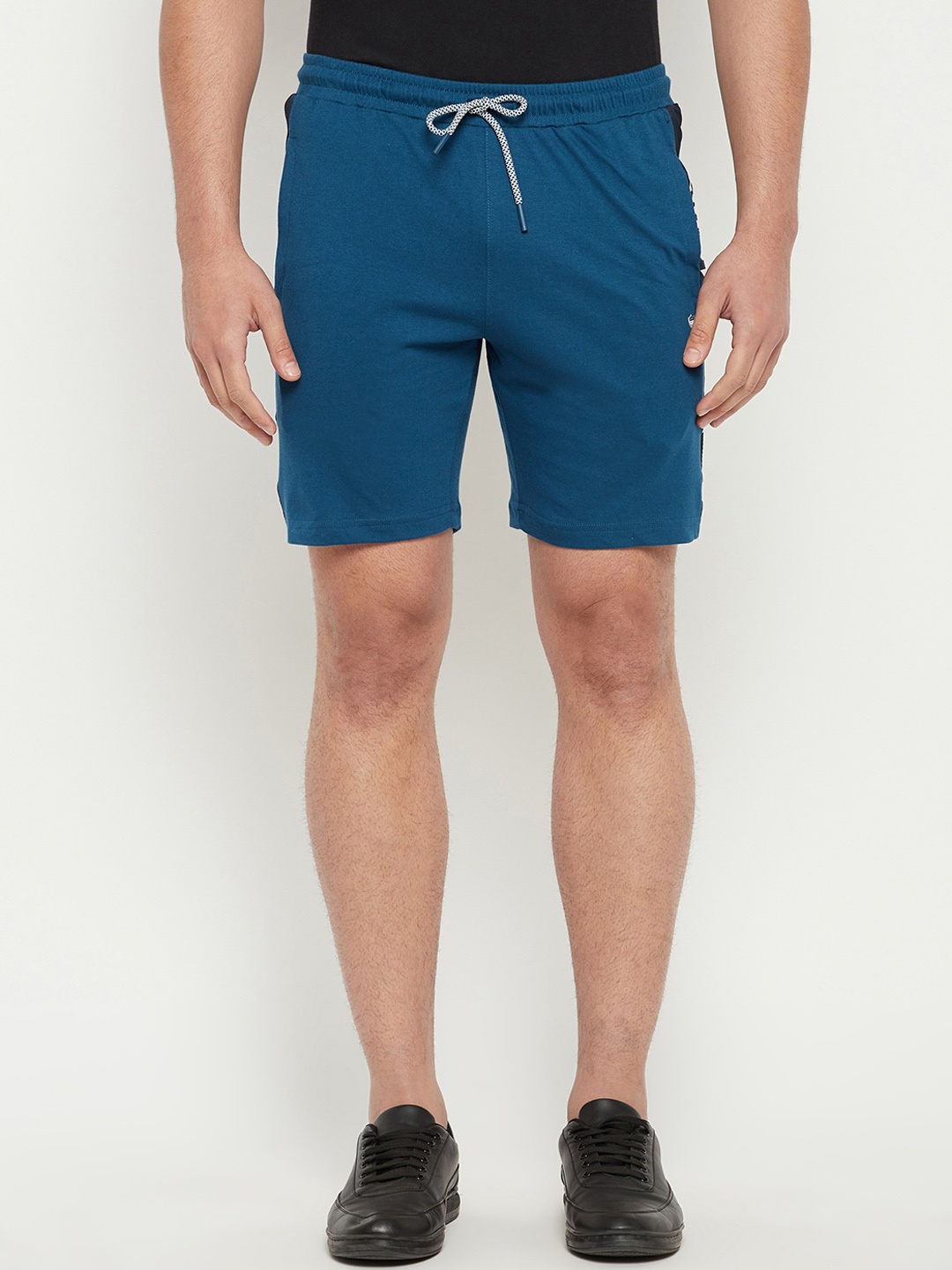 

Duke Men Typography Printed Training or Gym Cotton Sports Shorts, Blue