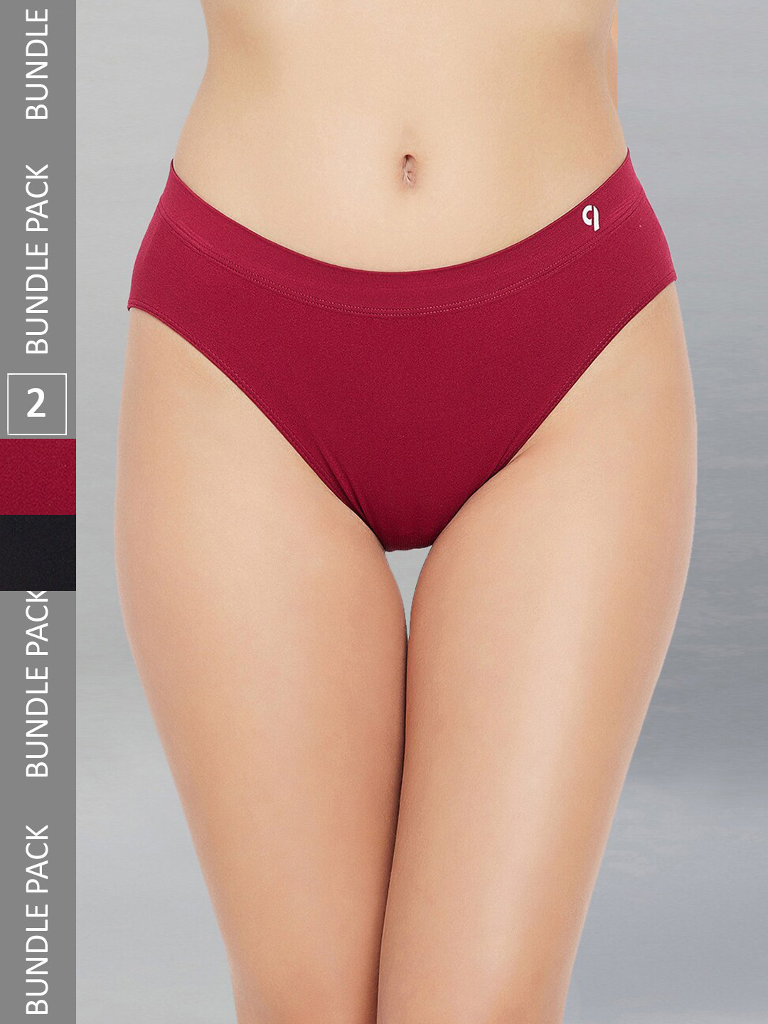 

C9 AIRWEAR Women Pack Of 2 Seamless 4 Way Stretch Bikini Briefs, Red