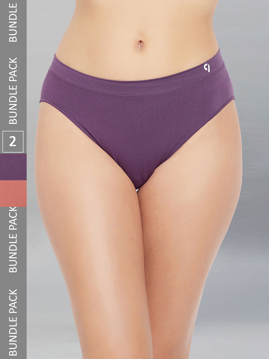 

C9 AIRWEAR Women Pack Of 2 Seamless 4 Way Stretch Bikini Briefs, Violet