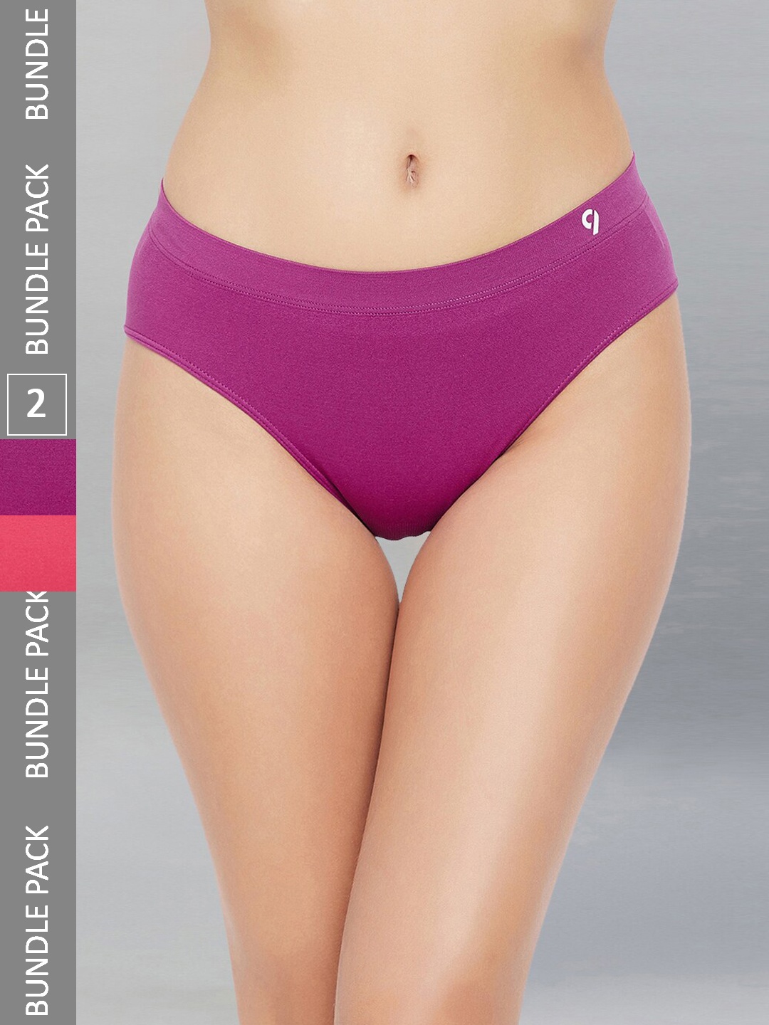 

C9 AIRWEAR Women Pack Of 2 Seamless 4 Way Stretch Bikini Briefs, Pink
