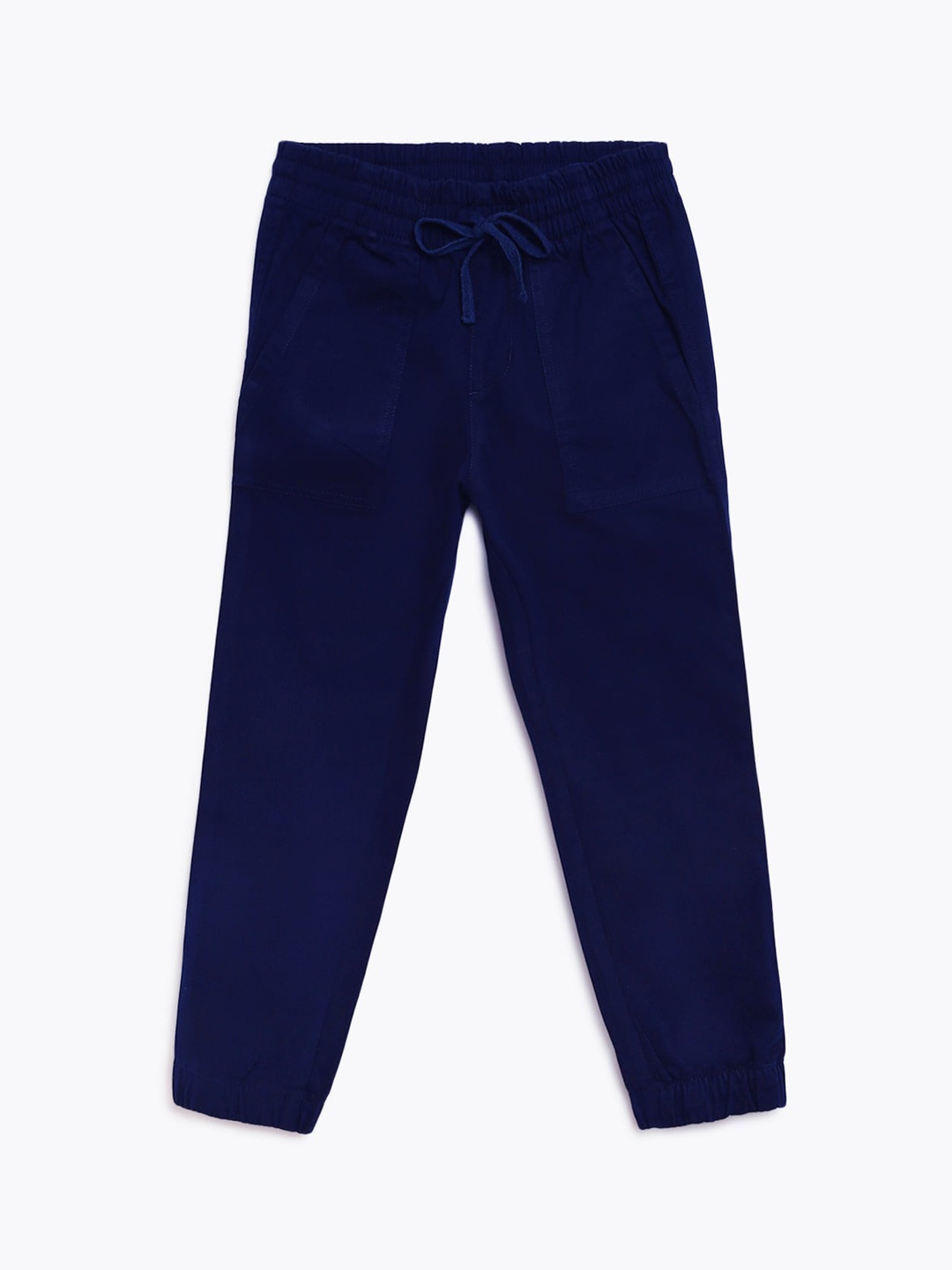 

Campana Boys Mid-Rise Cotton Joggers, Navy blue