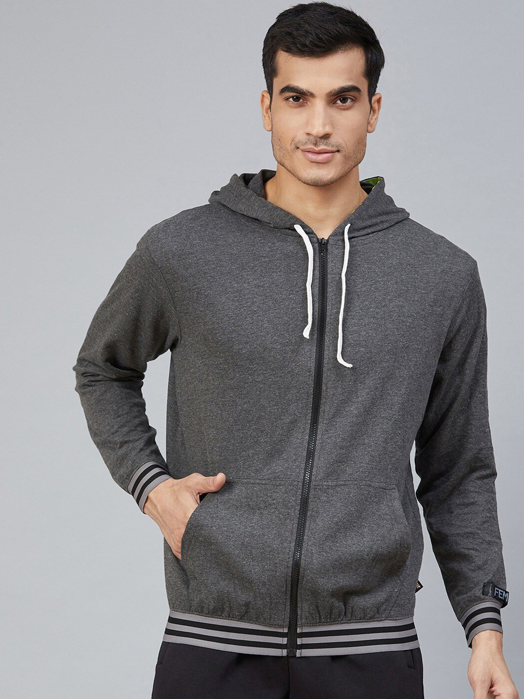 

Hubberholme Hooded Cotton Sweatshirt, Charcoal