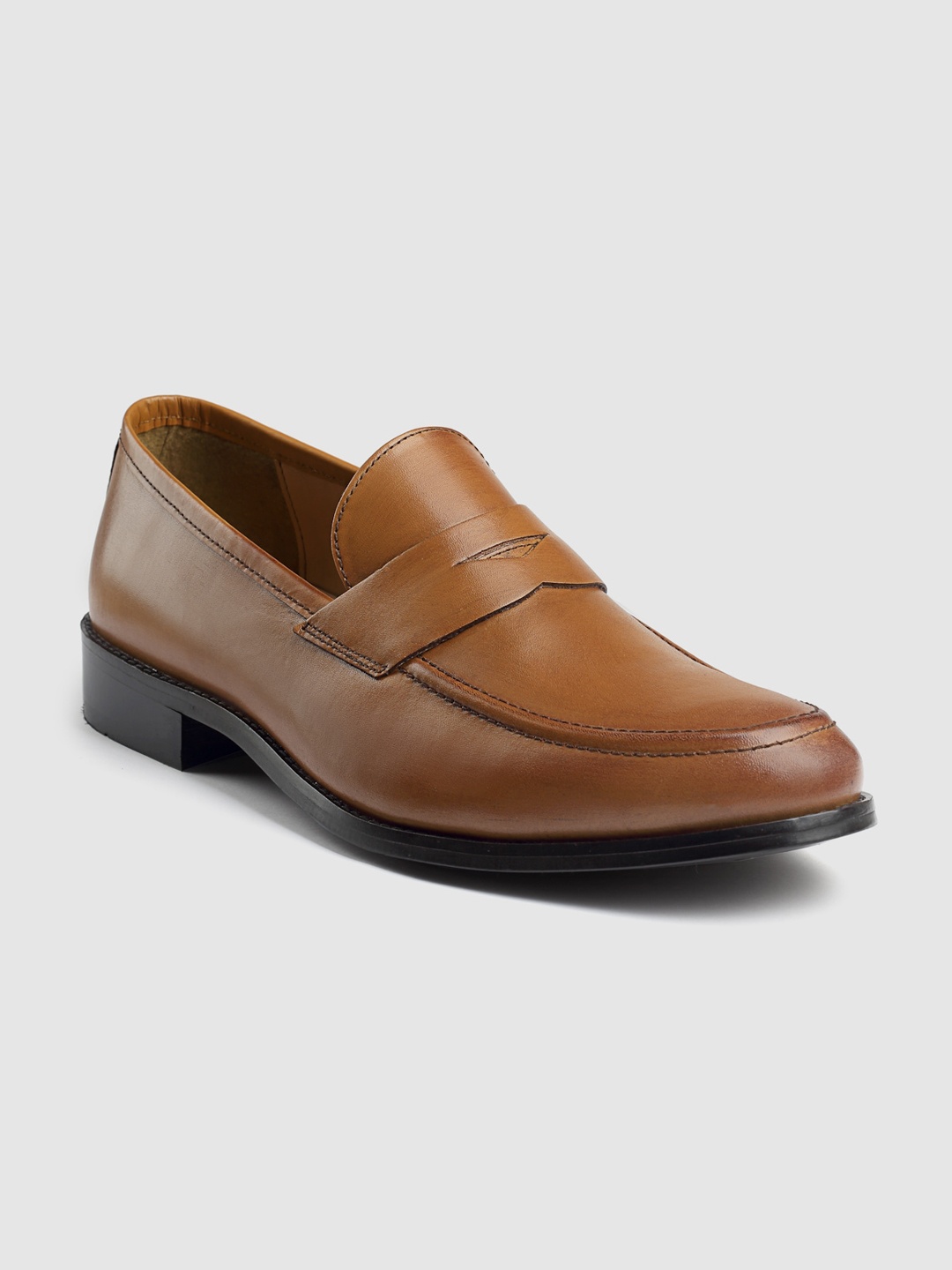 

HATS OFF ACCESSORIES Men Textured Formal Loafers, Tan