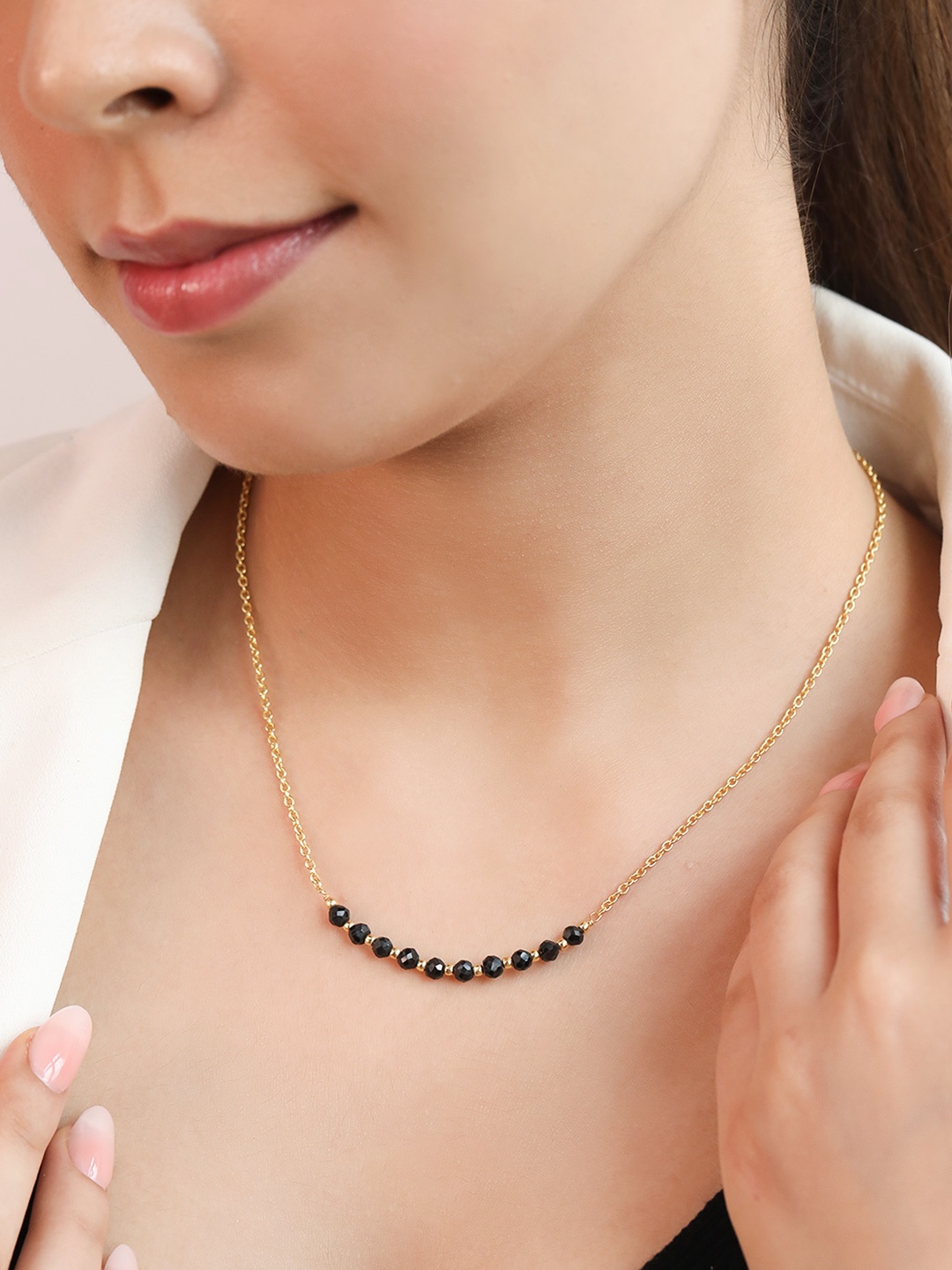 

Zavya 925 Sterling Silver Gold-Plated Mangalsutra