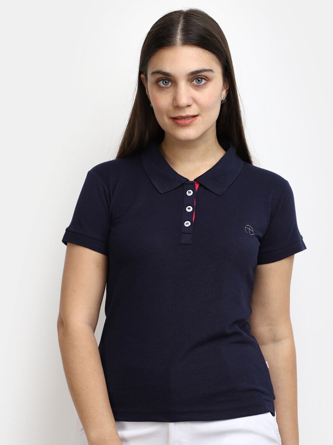

V-Mart Polo Collar Cotton T-shirt, Black