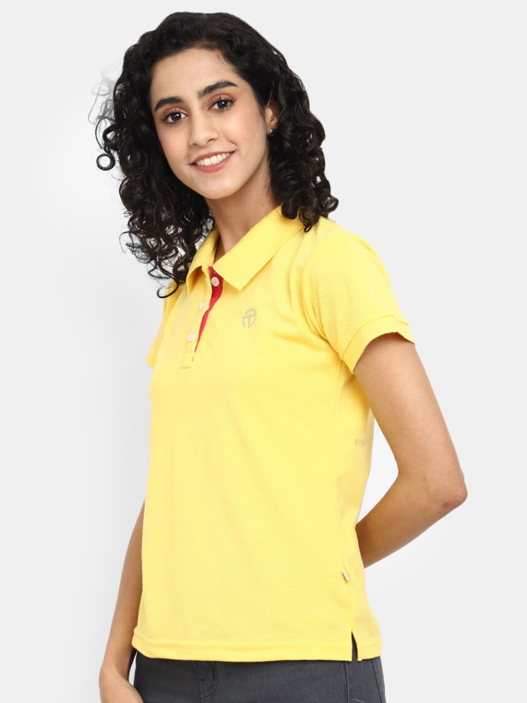 

V-Mart Polo Collar Short Sleeves Cotton T-shirt, Yellow