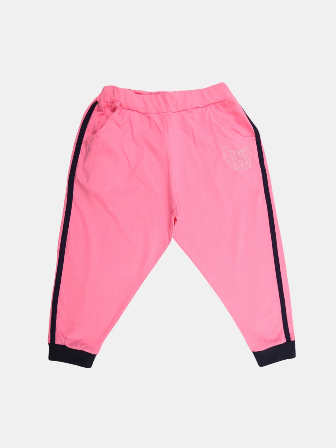 

V-Mart Girls Mid Rise Cotton Capri, Pink