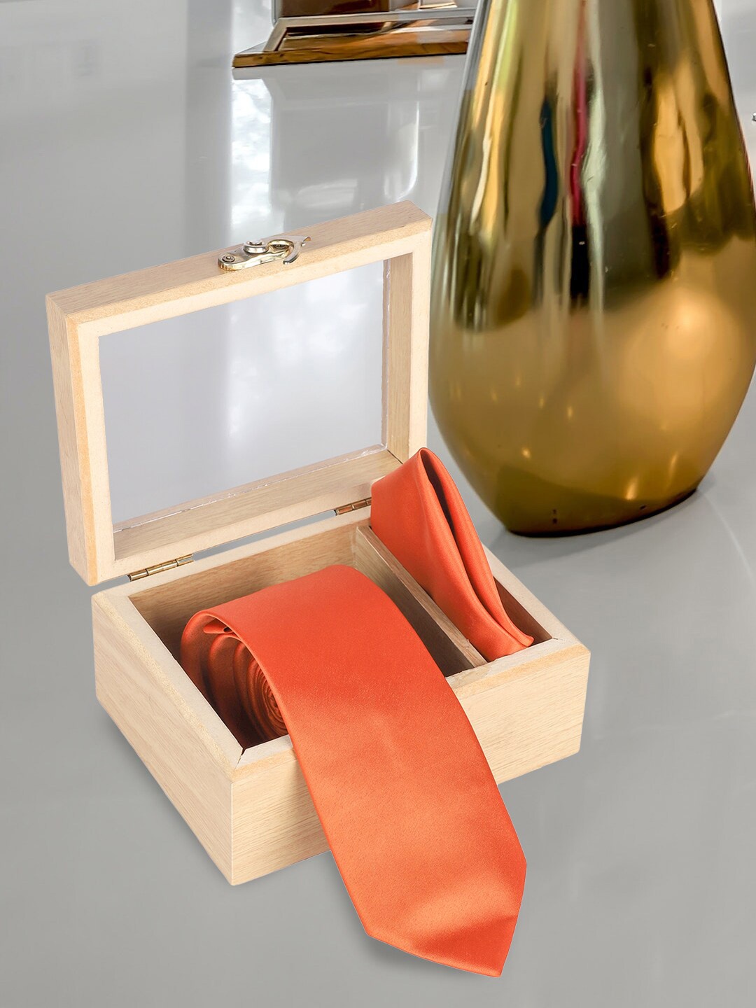 

Kastner Men Formal Accessory Gift Set, Orange