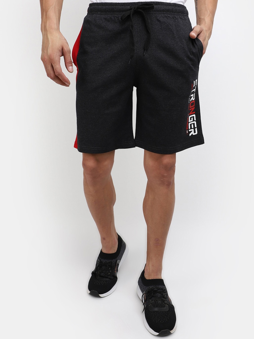 

V-Mart Men Mid-Rise Casual Shorts, Grey