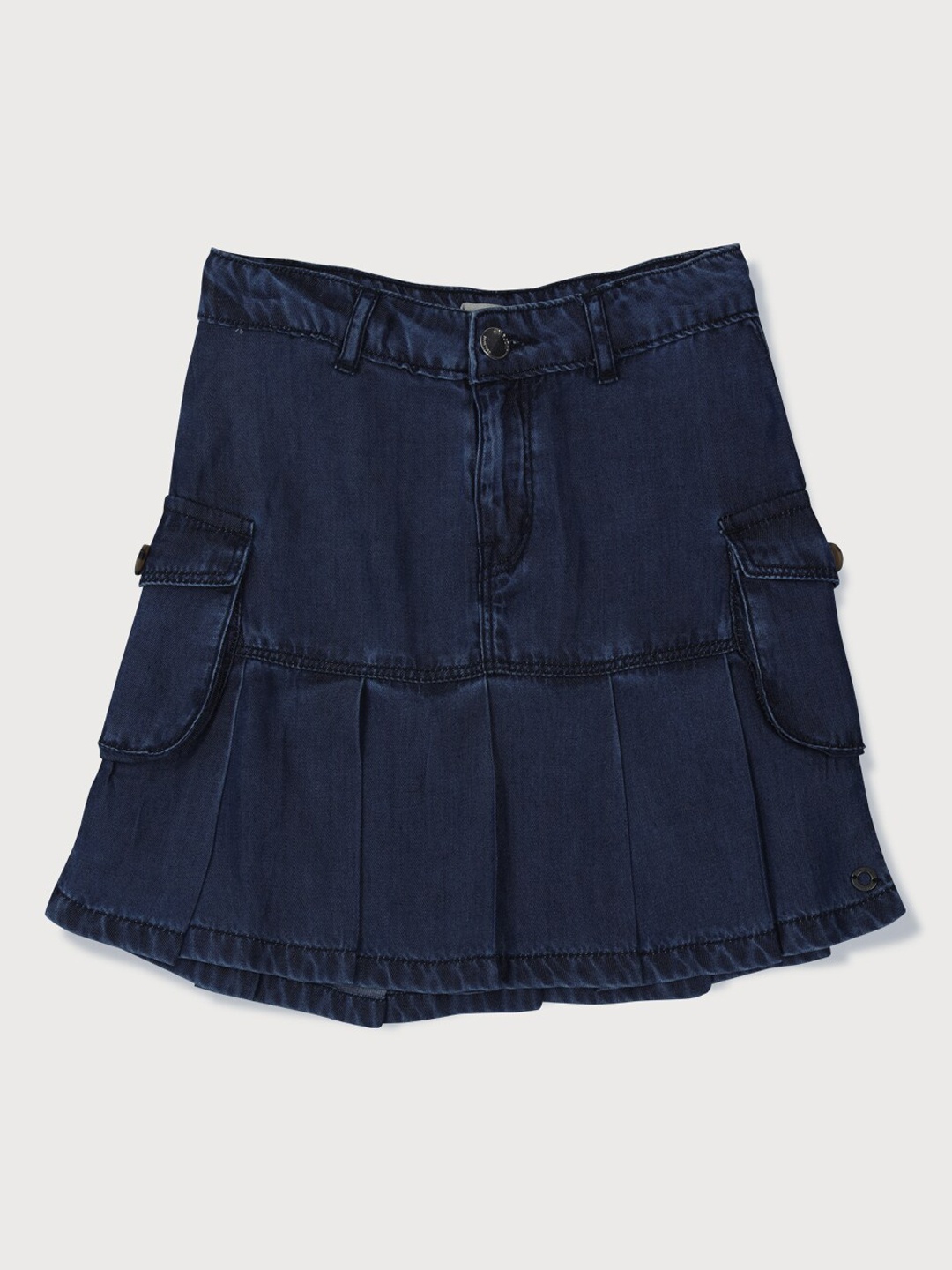 

Gini and Jony Girls Denim Mini Skirt, Navy blue